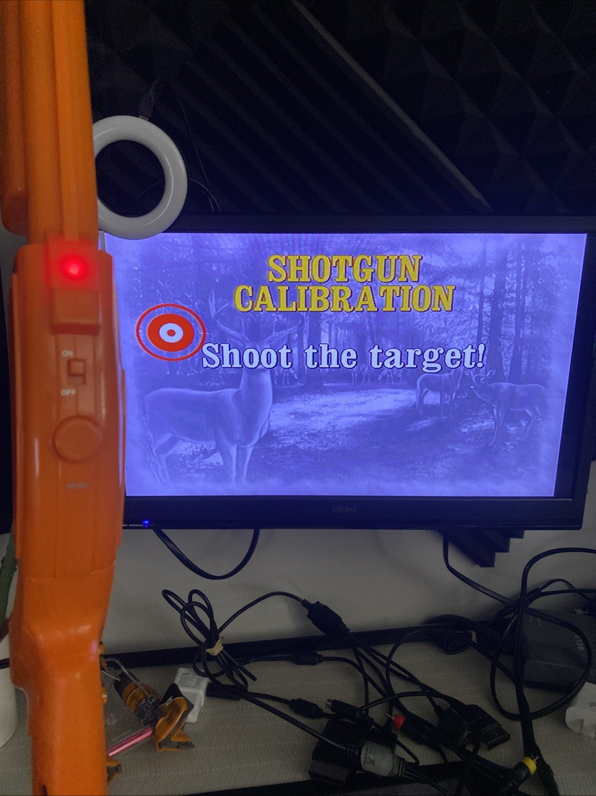 *NO SENSOR* Jacks Pacific Big Buck Hunter Pro Plug & Play TV Game Orange