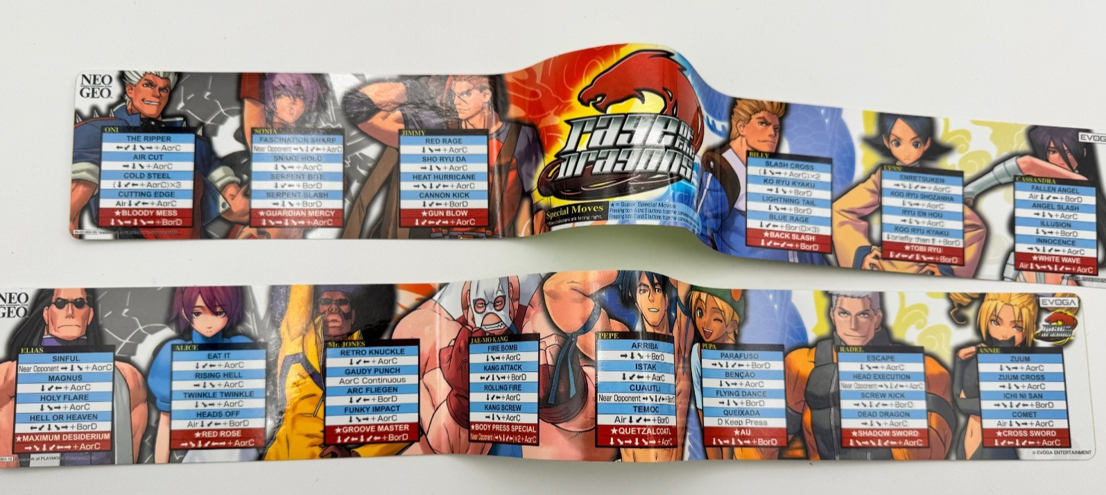 Us Seller-Rage Of The Dragons Neo Geo MVS Kit English Mismatching Serials
