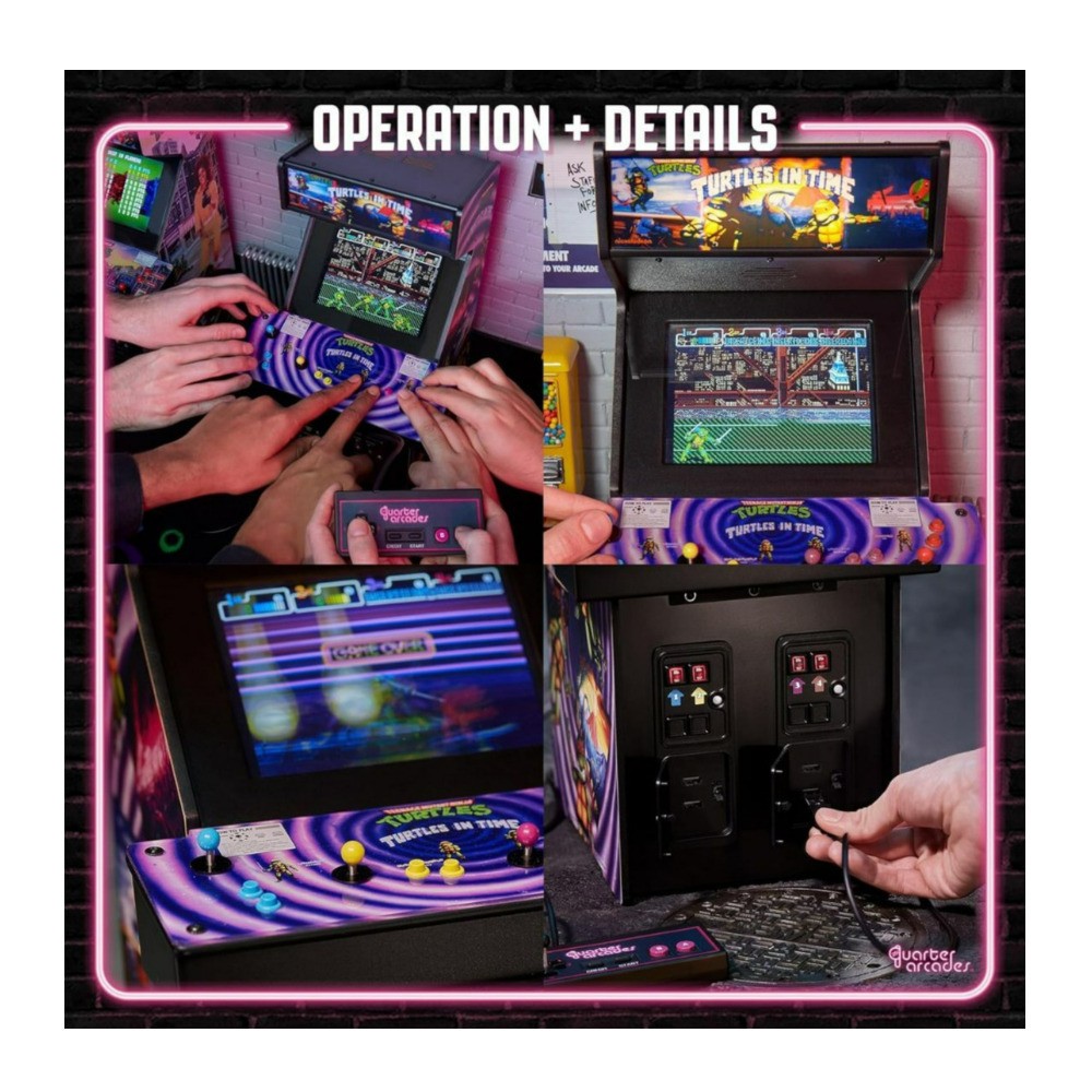Numskull Quarter Arcades – TMNT Turtles in Time Mini Arcade – 1/4 Scale