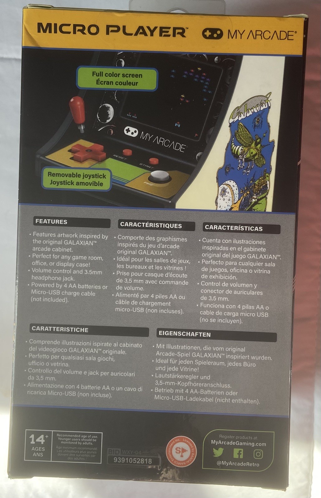 Galaxian My Arcade DGUNL-3223 Micro Player Tabletop Retro Arcade