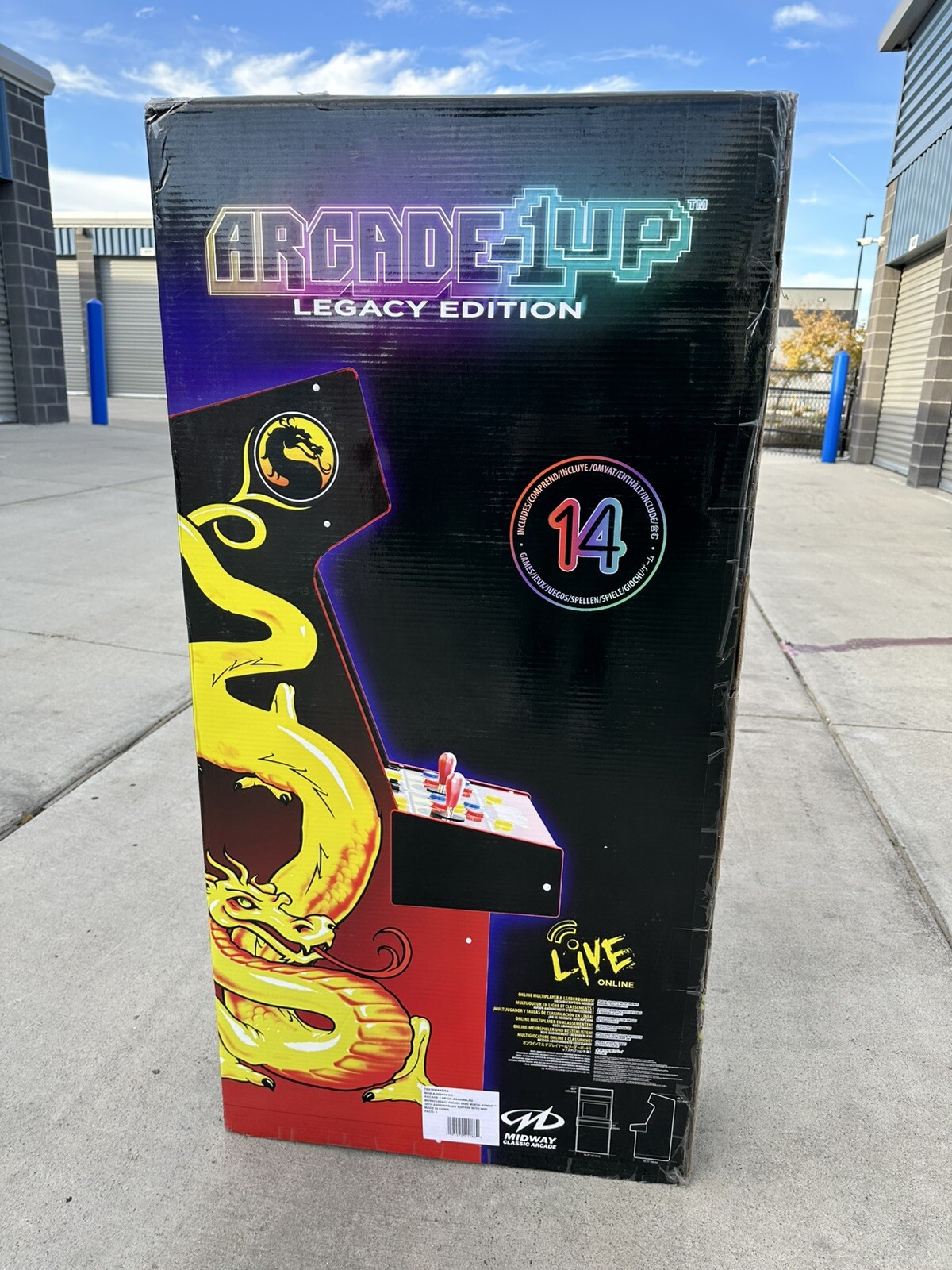 Arcade 1UP Mortal Kombat 30th Anniversary Legacy 14 Games W/ Rare Defender Game