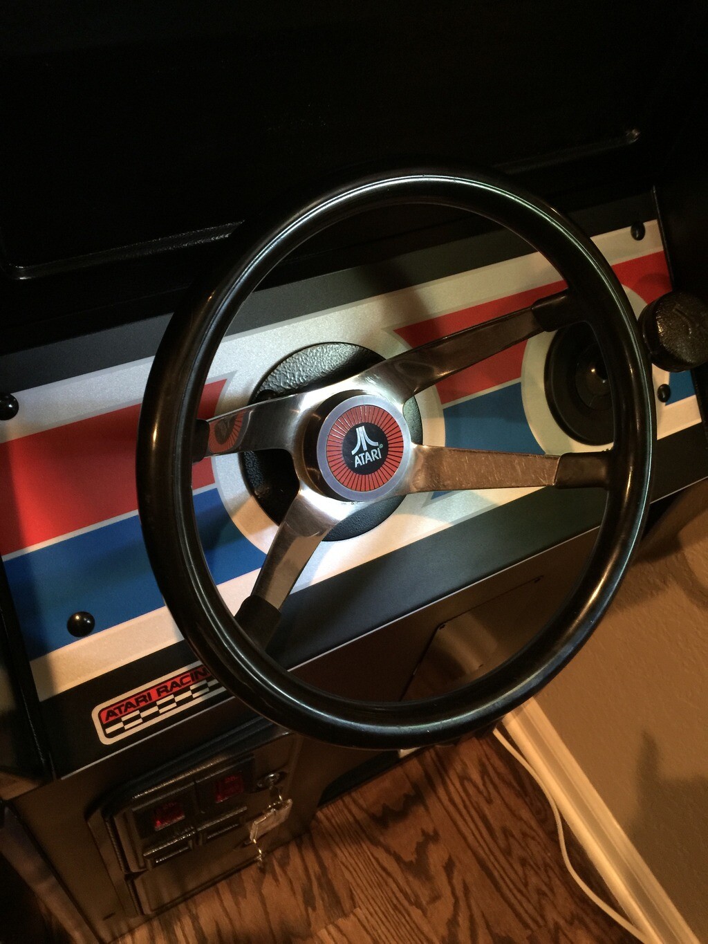 Atari Arcade Steering Wheel Center Decal Sticker – Pole Position – RED