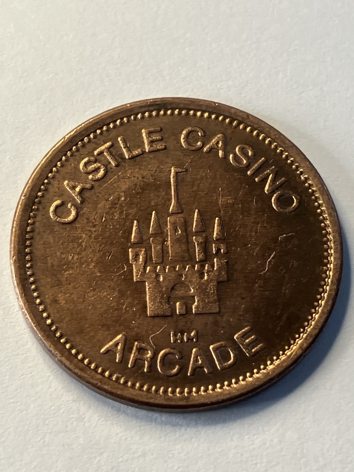 Scarce Castle Casino Arcade Token Wildwood New Jersey Defunct #ua1