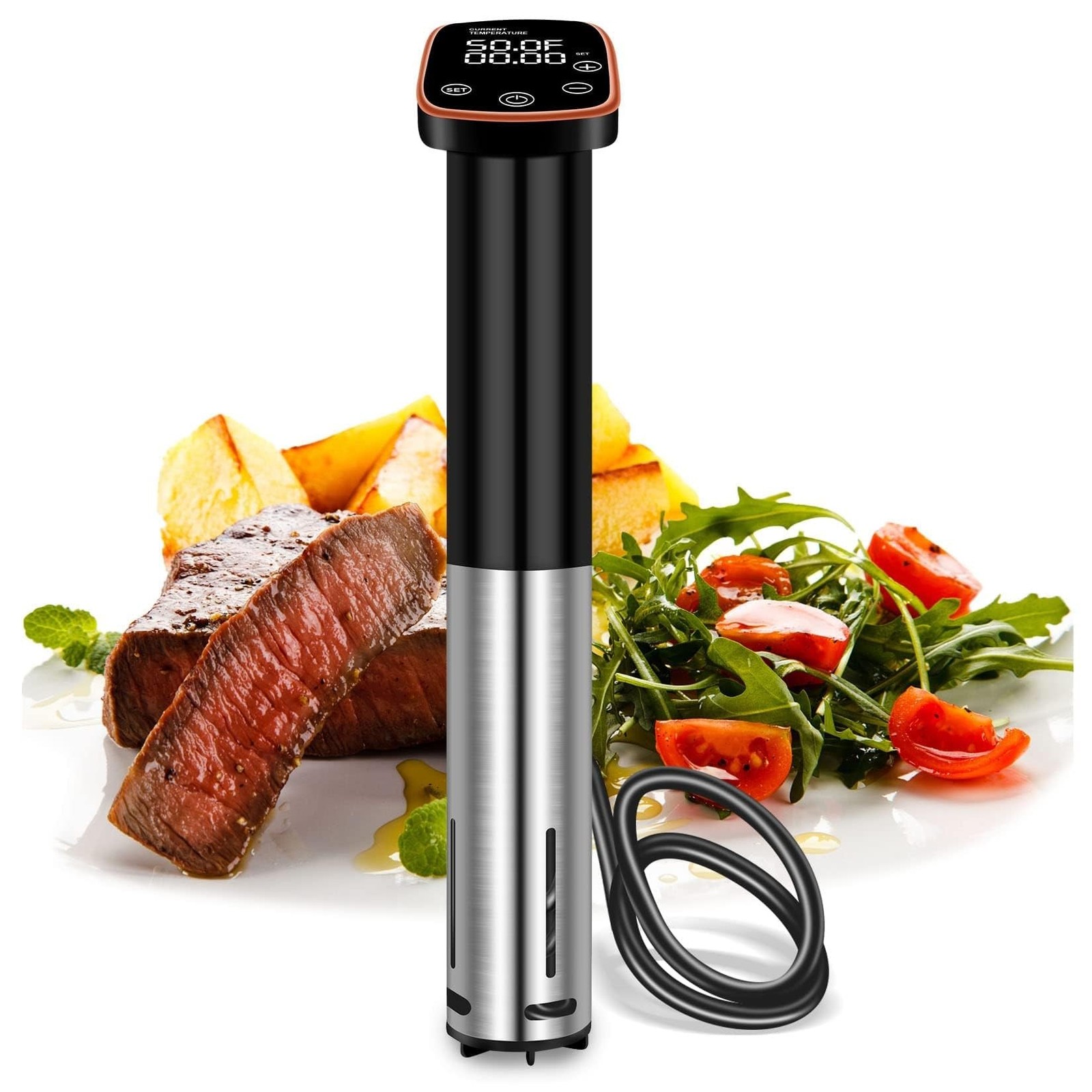 1100W Sous Vide Cooker for Perfect Steak & Tender Chicken Ultra-Quiet Immersi…