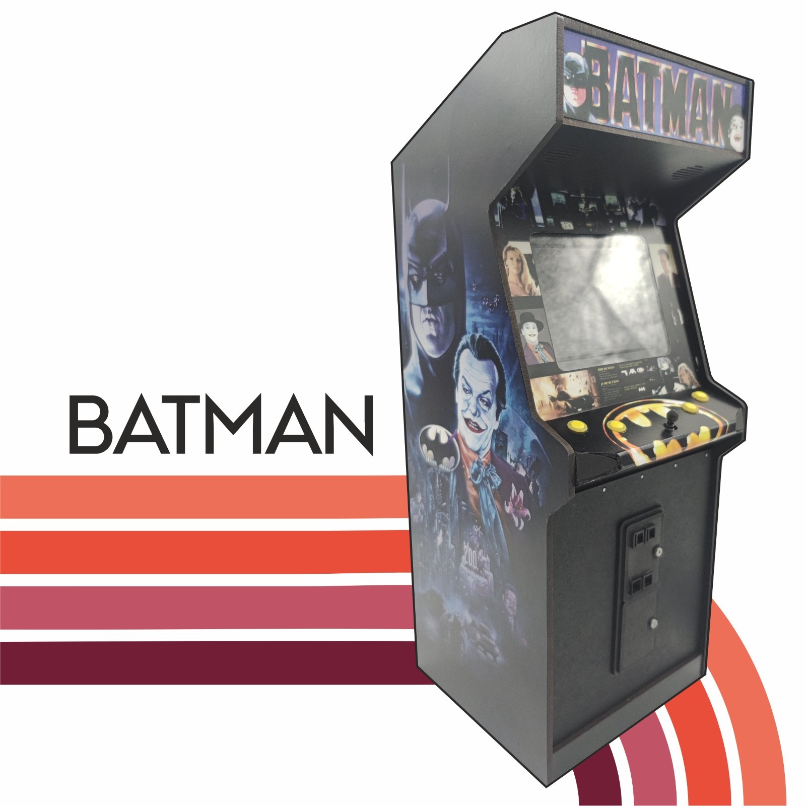 Batman 1/6 scale mini working arcade cabinet.