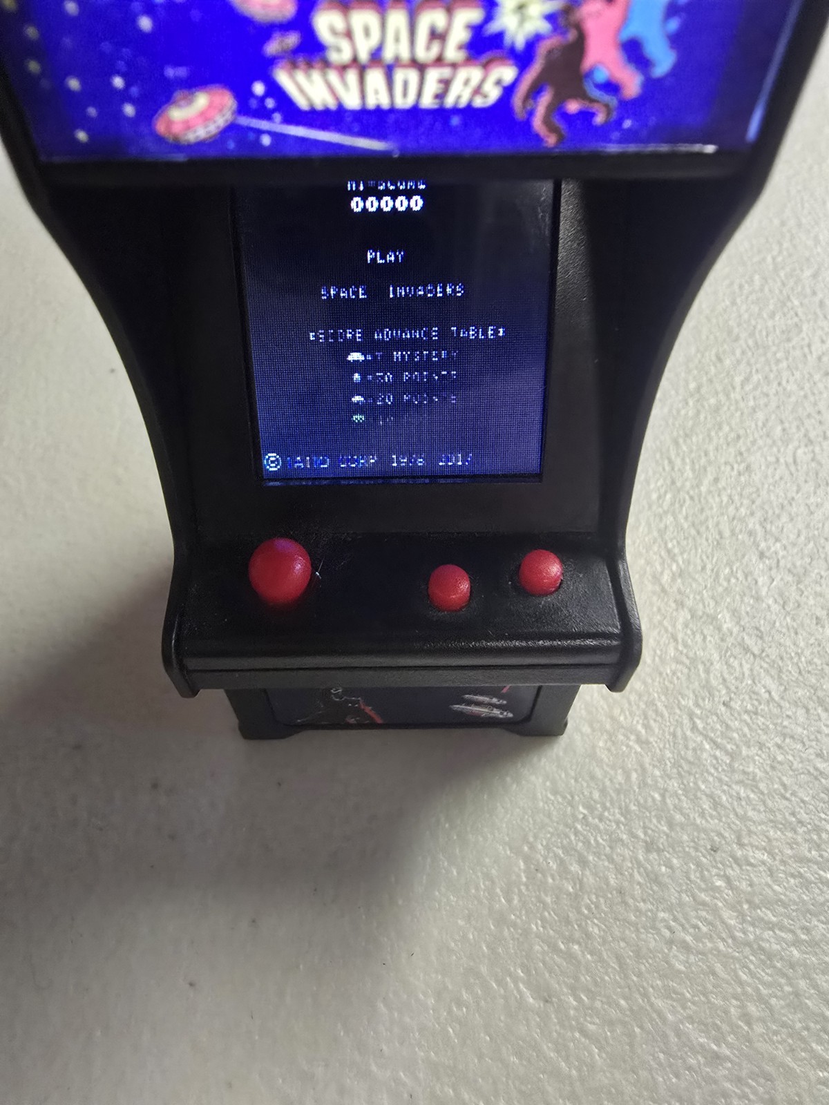 Arcade Space Invaders Miniature Game Hand Held Retro Gaming 2017 Keychain Works