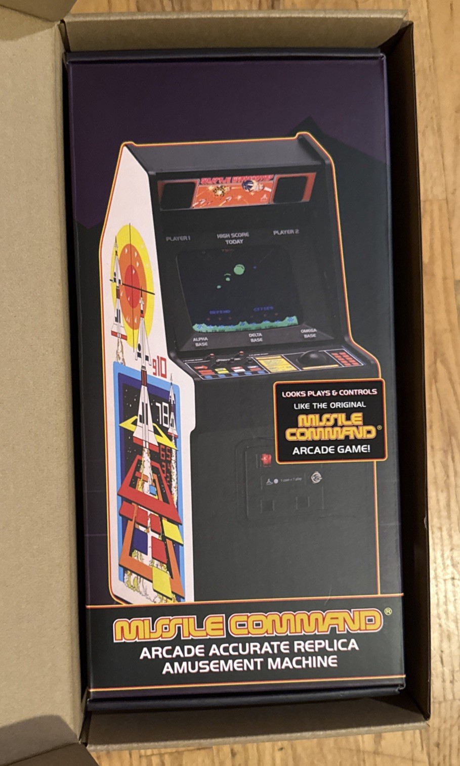 NEW WAVE TOYS MISSLE COMMAND X REPLICADE Atari Arcade 1/6 Scale *RARE/OOP*