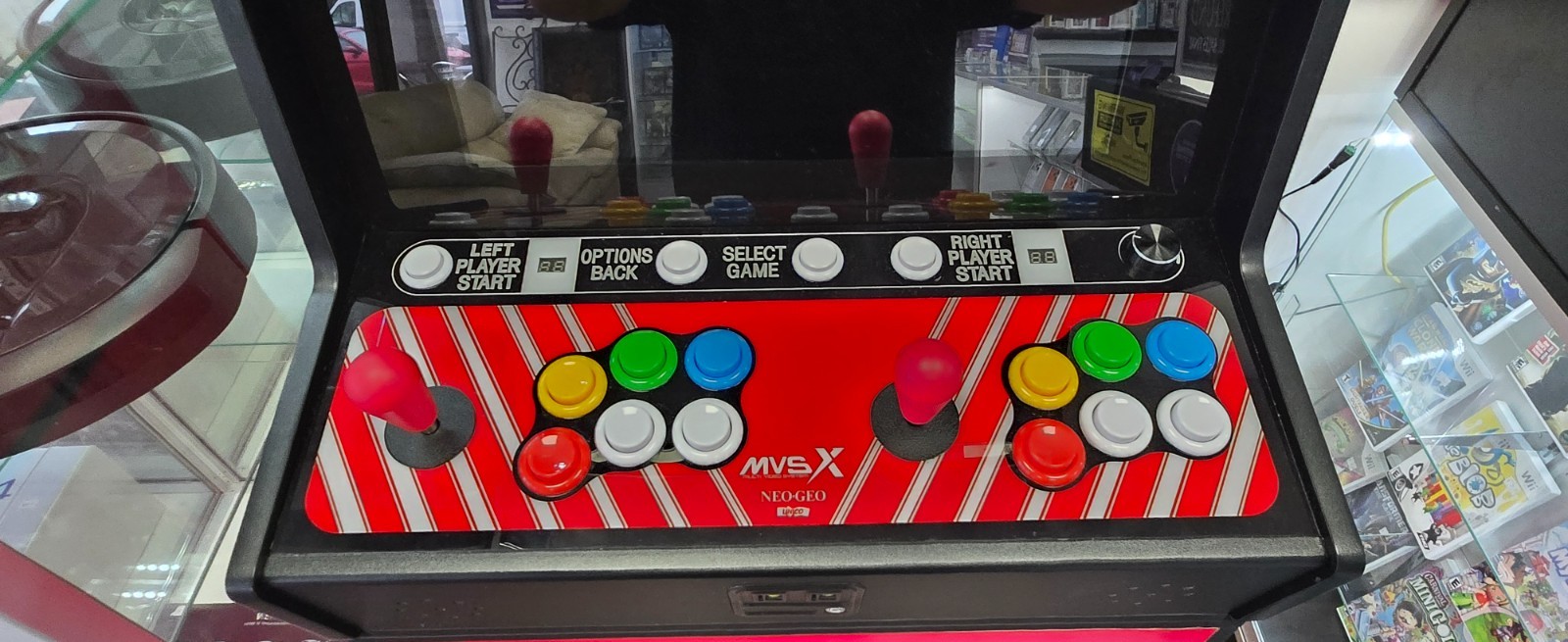 mvsx snk neo-geo arcade machine with 50 games included