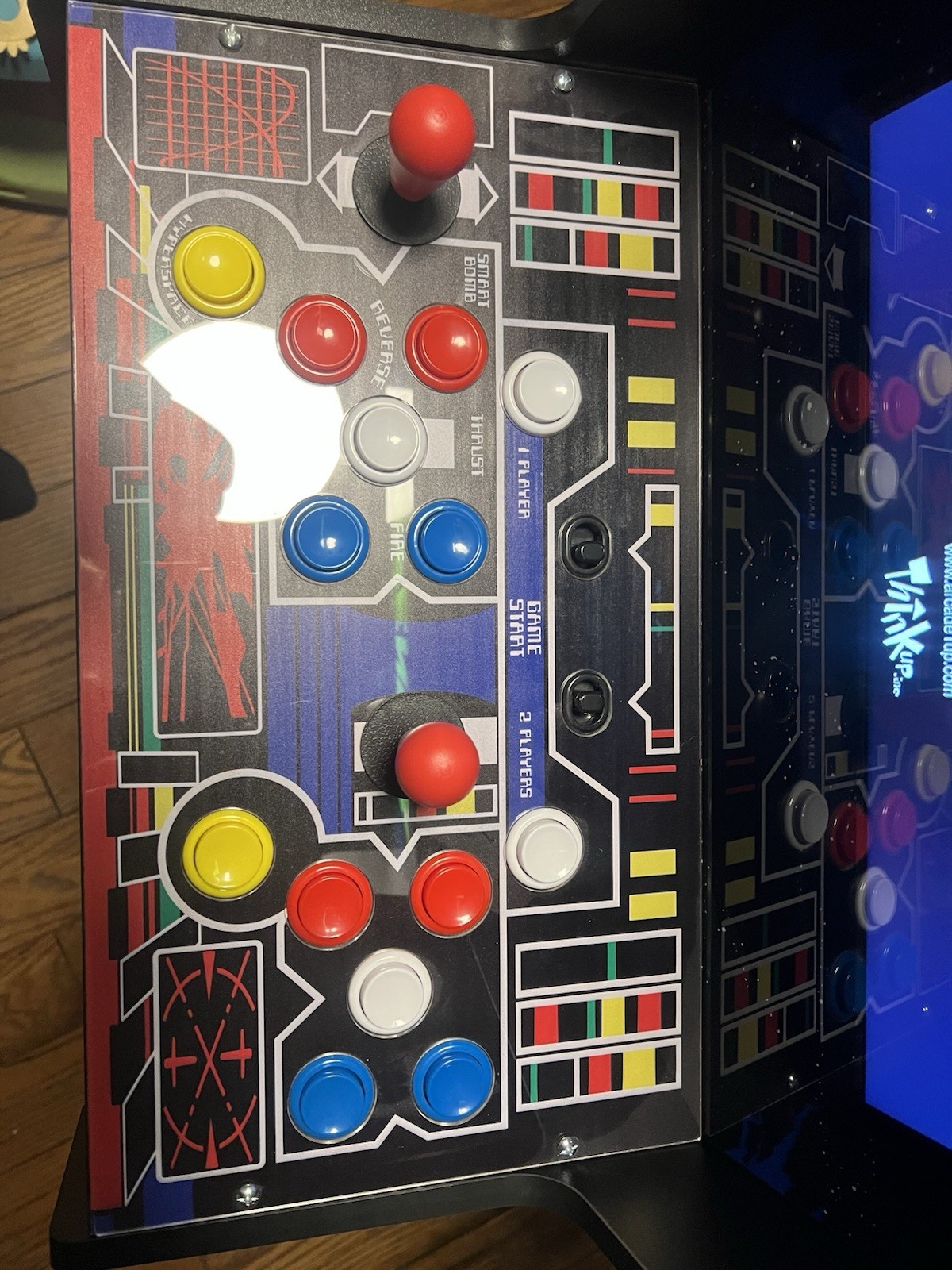 Arcade1Up 40th Anniversary Midway Defender Arcade game with riser