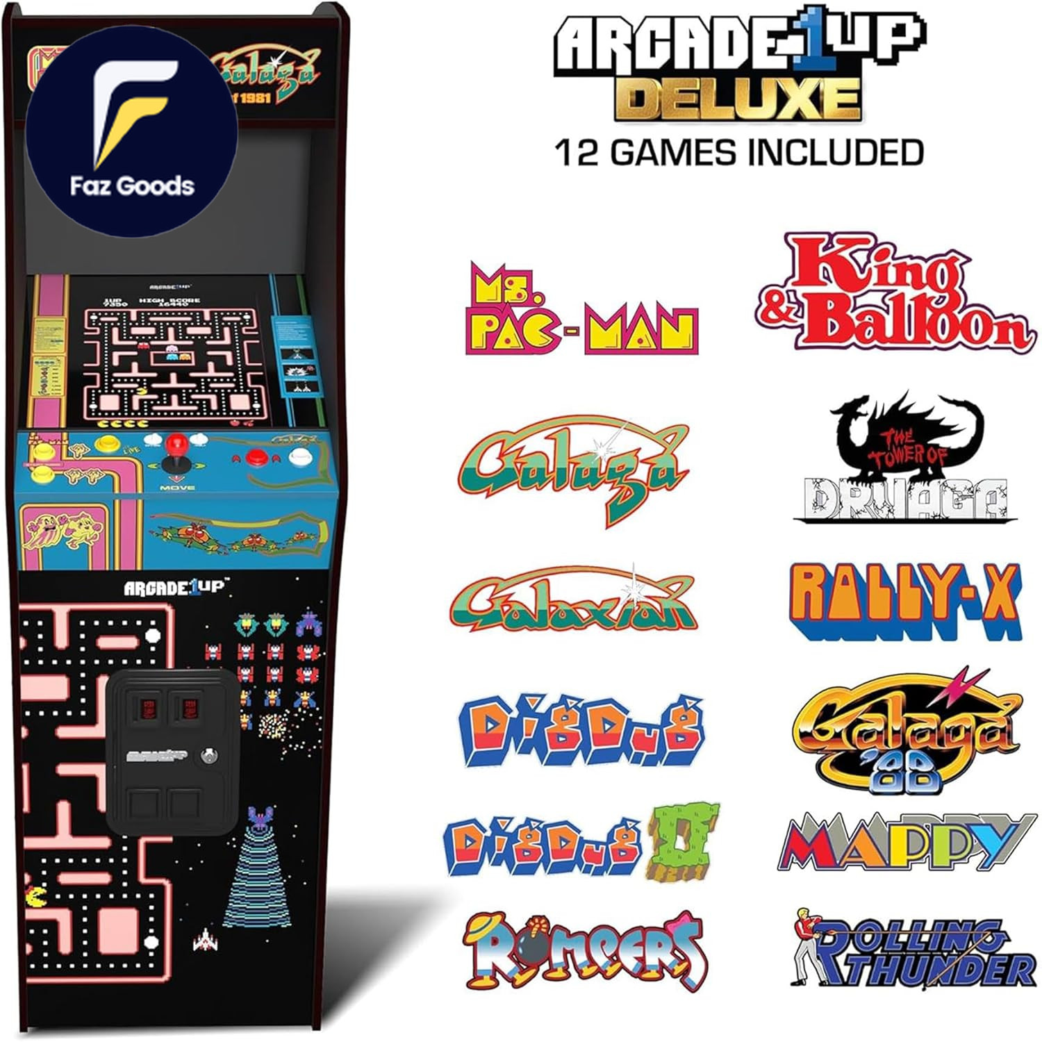 Arcade1Up Ms. Pac-Man Class of ’81 Deluxe Arcade Machine Gaming Cabinet