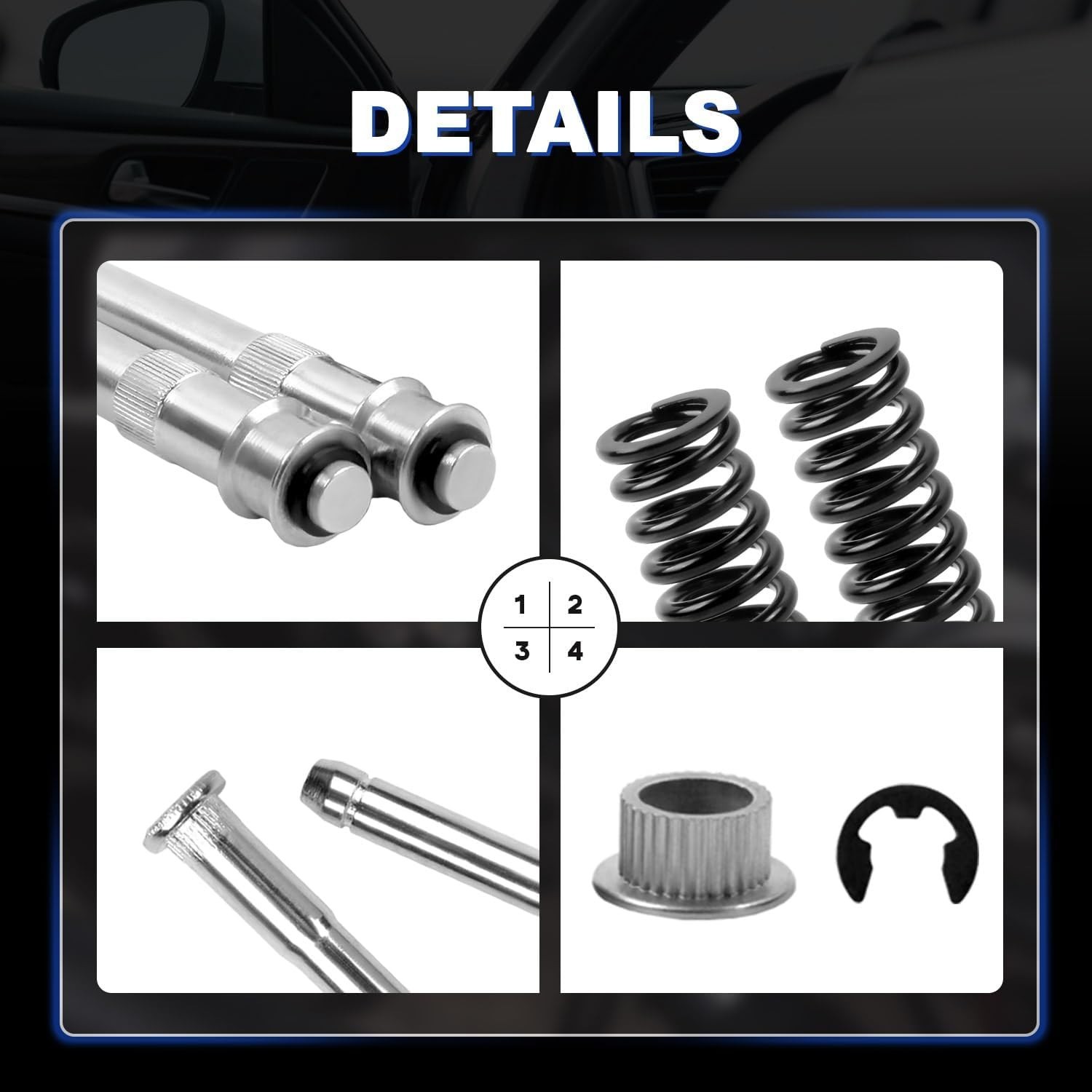 High-Quality Door Hinge Pin & Bushing Repair Kit for Chevy GMC Models 1988-2000