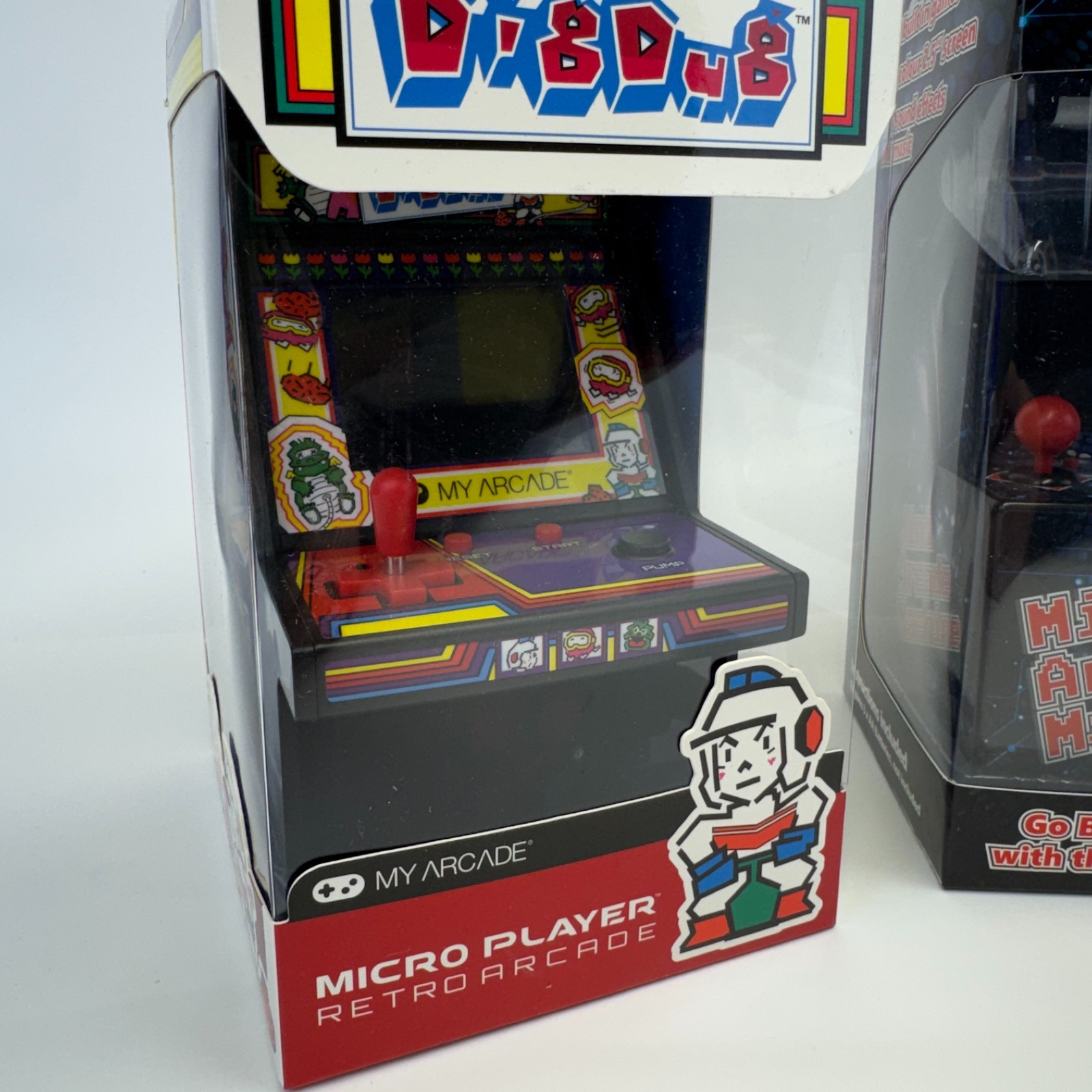 My Arcade / Funtime DidDug Mini Arcade Machine Bundle Boxed Used