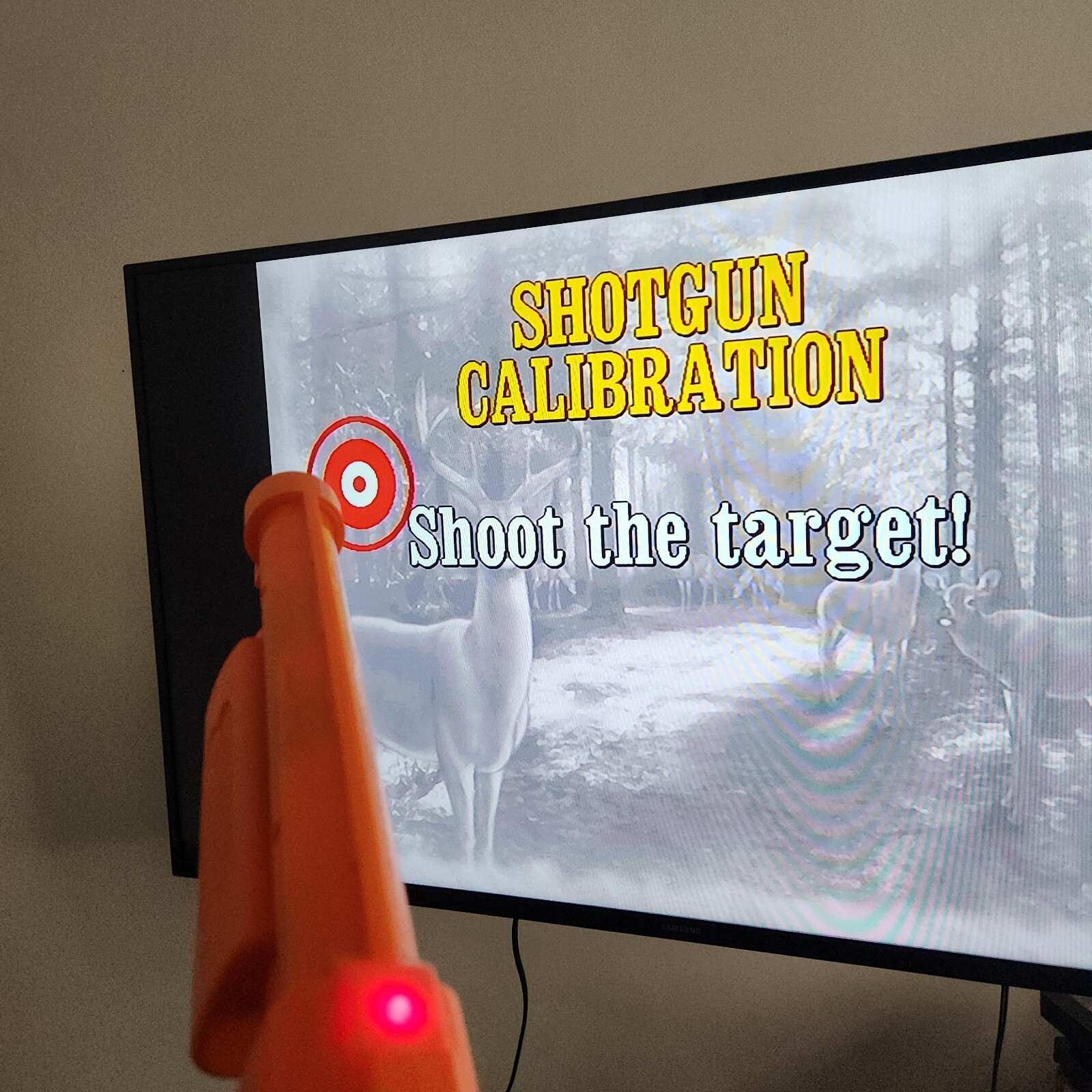 Big Buck Hunter Pro Plug & Play TV Video Game Gun Controller Orange Gun Only