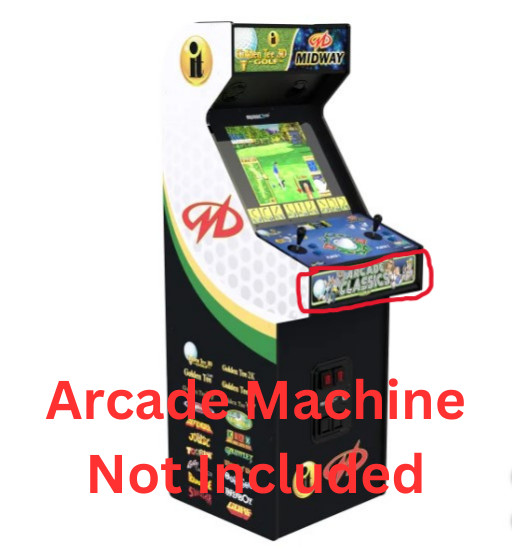 Golden Tee 3D X Midway Legacy XL Arcade Machine Lower Board Decal See Pics