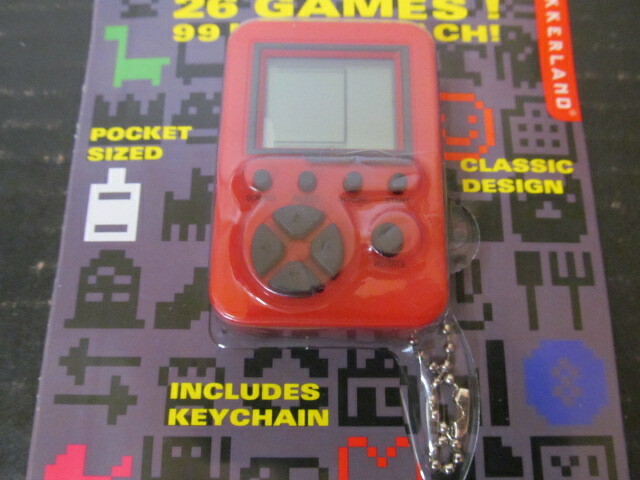Kikkerland Pocket Arcade Game with 26 Games, 99 Levels Each