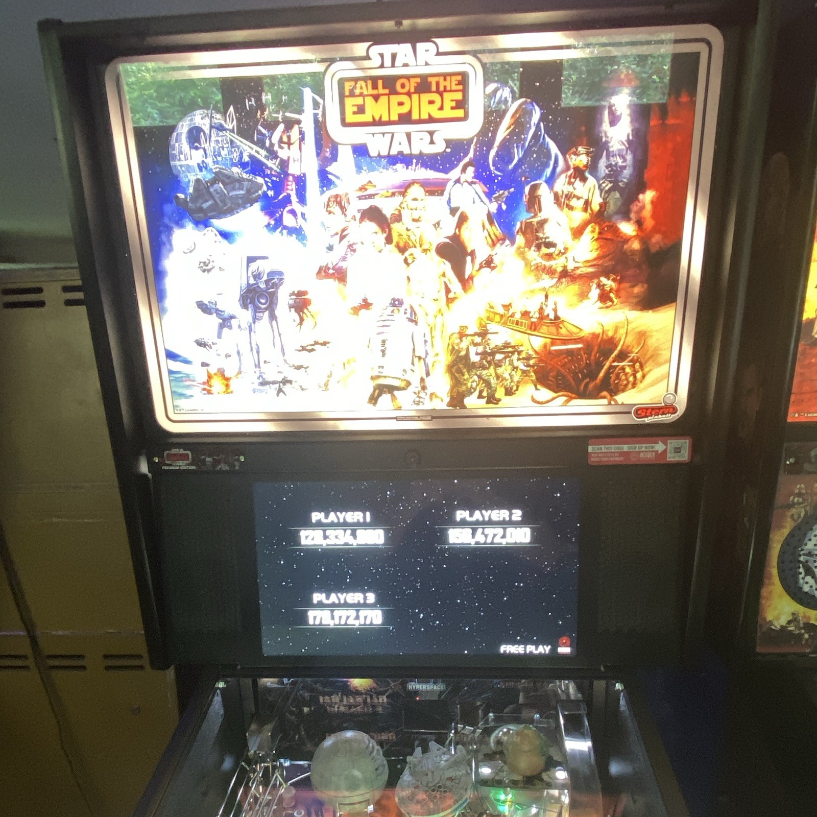 Stern Star Wars: Fall of the Empire Pinball Machine – Premium – dialed in!!