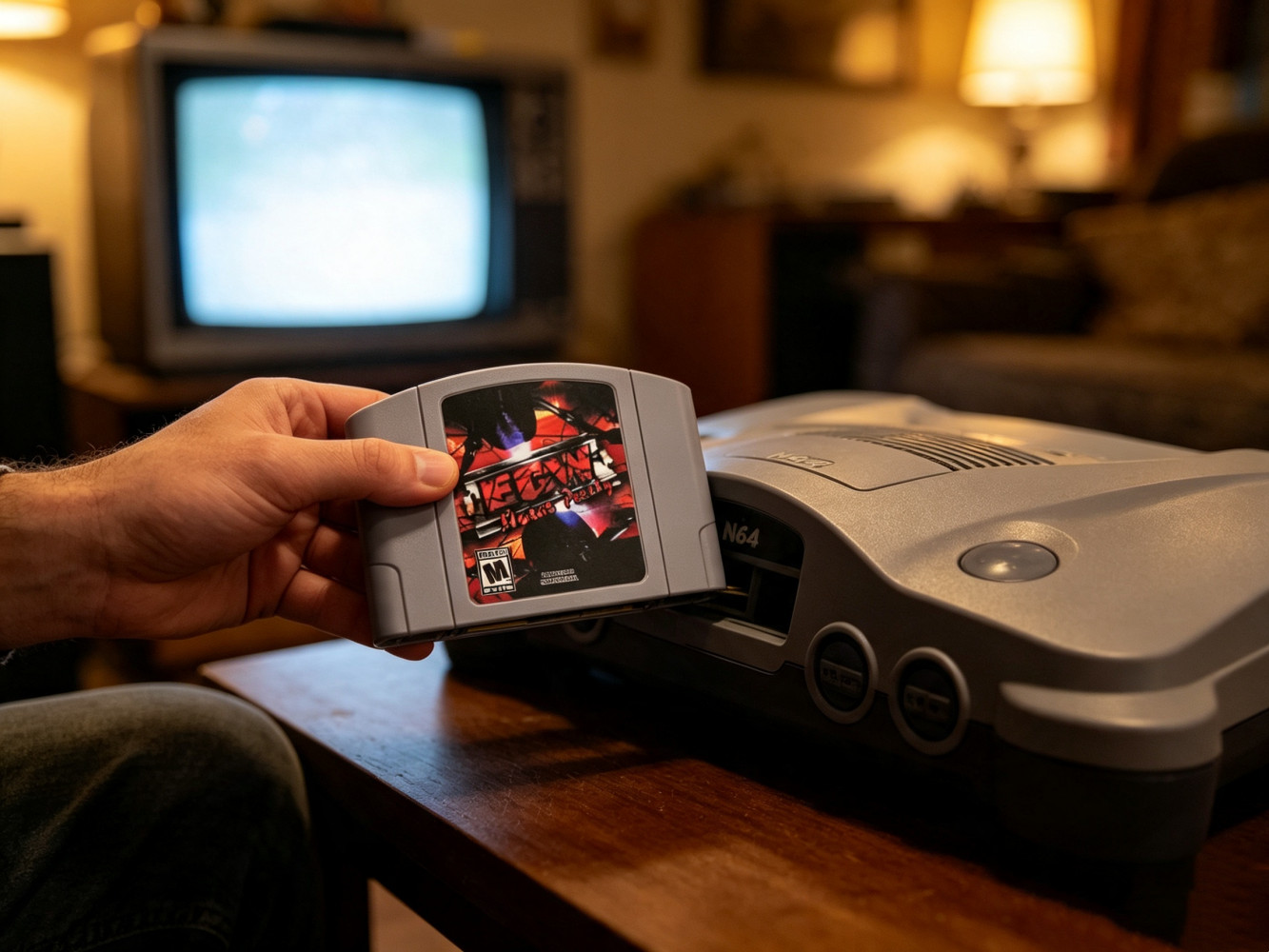 ECW House Party Game Cartridge For Nintendo 64 Console US Version