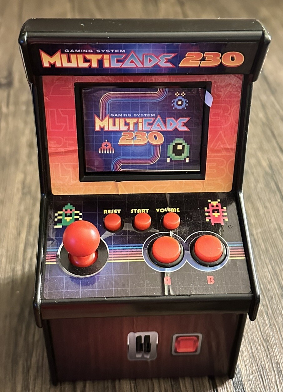 New Unused ITEK Multicade 230 Miniature Retro Arcade Video Games Machine