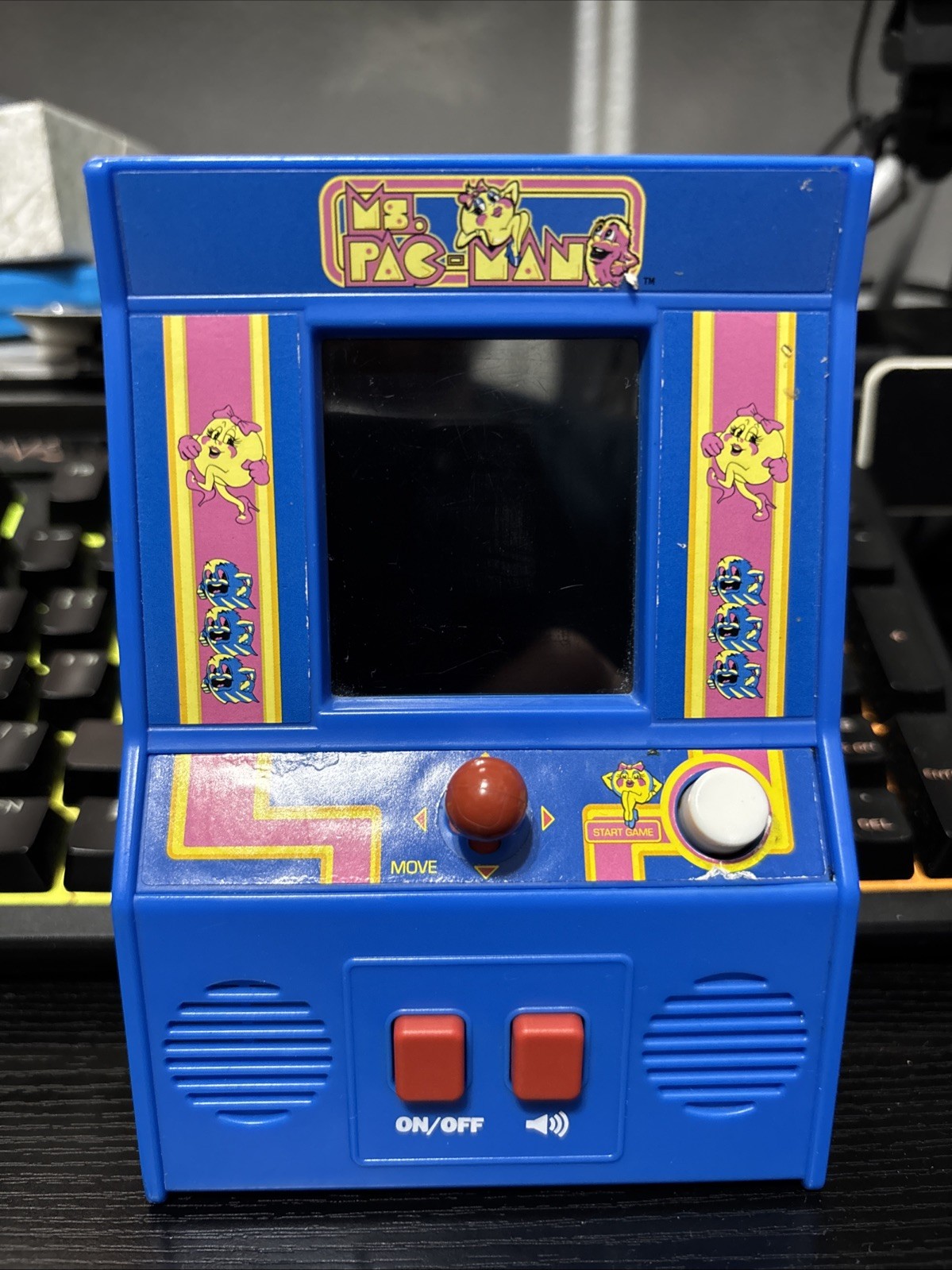 Ms. Pac-Man Retro Mini Arcade Handheld Game Bandai Namco – WORKS GREAT