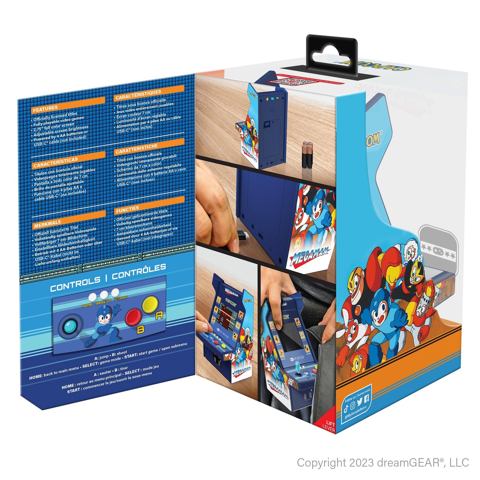 My Arcade Mega Man Micro Player Pro: Mega Man Retro Gaming Console Titles 1 T…