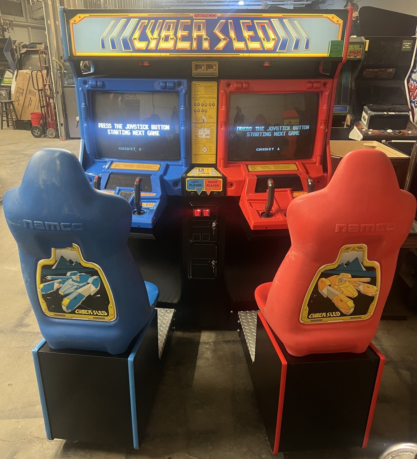 CYBER SLED ARCADE MACHINE by NAMCO (Excellent Condition) *RARE*