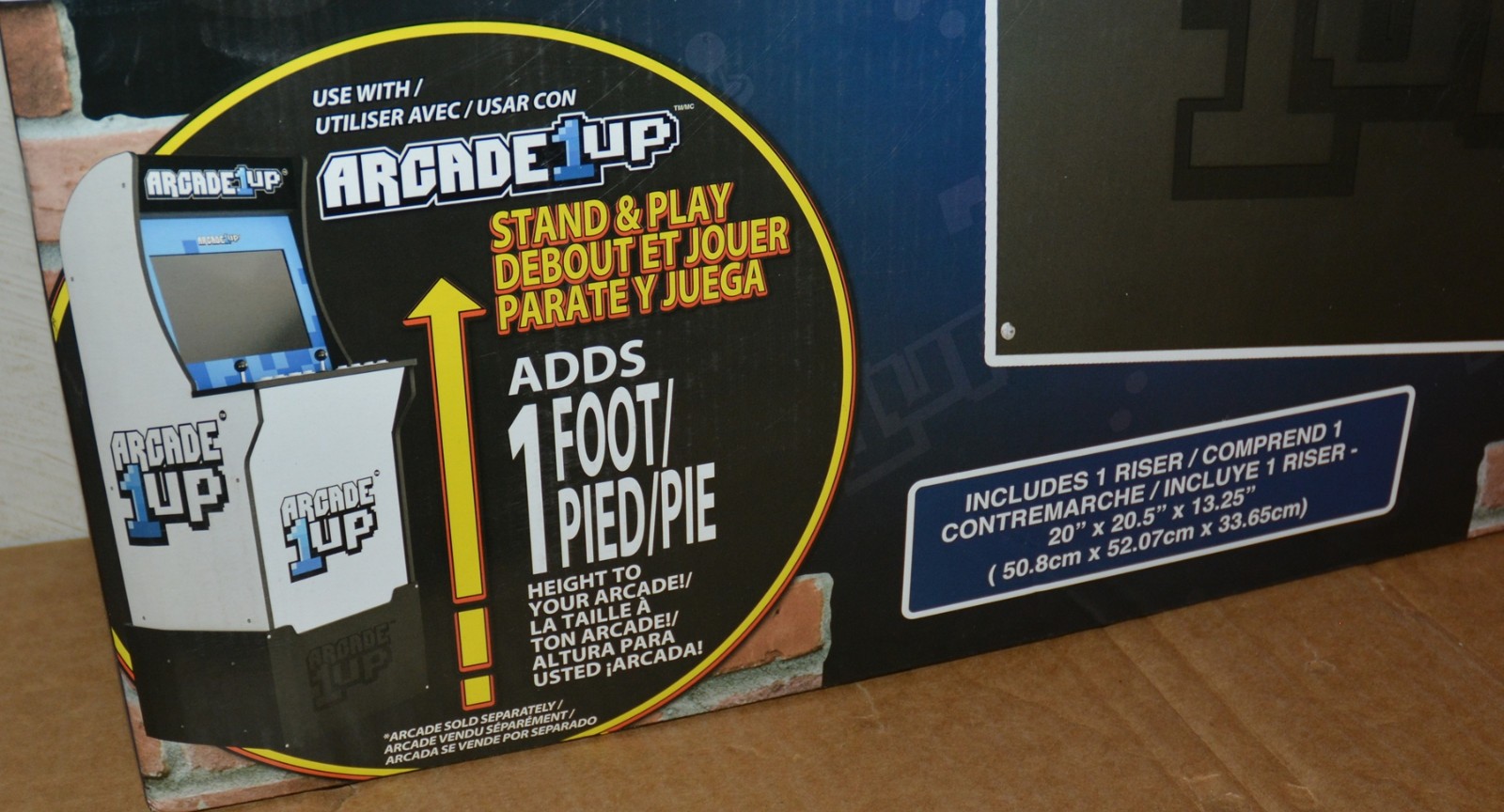 Arcade1Up New Original RISER Only Arcade 1 Ups Video Game