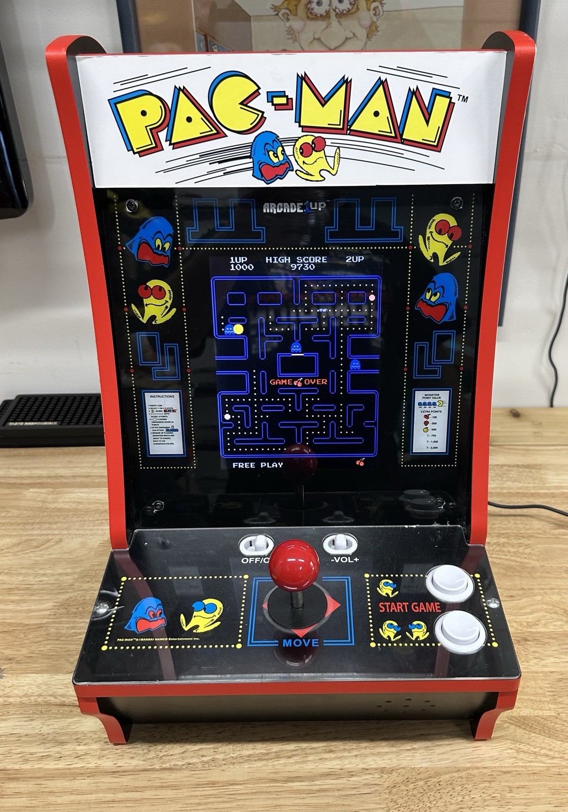Arcade1Up Pac-Man Countertop Arcade Machine Tested & Working – Retro #7427