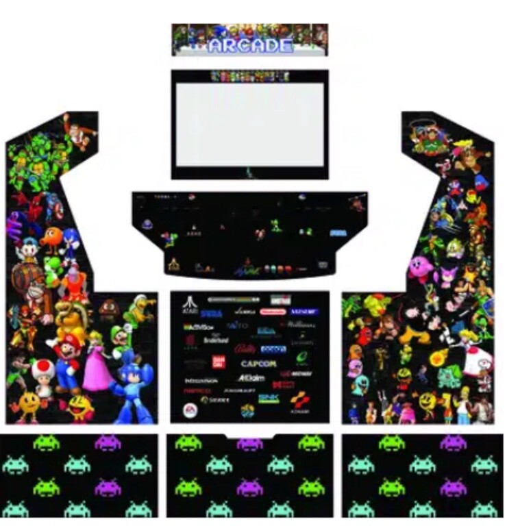Custom Arcade Game: 500 in 1 | Full Sized 50″ LCD | Suzo Happ Controls | NEW!