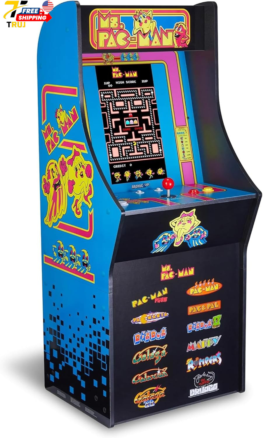 Arcade1Up Ms Pac-Man Classic SE Arcade Machine