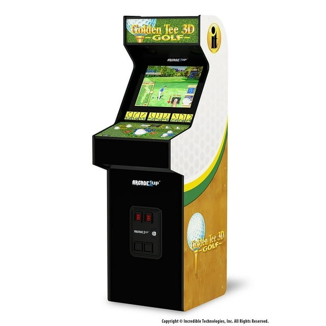 Arcade1UP – Golden Tee 3D 35th Anniversary Deluxe Home Video Game Arcade Machine