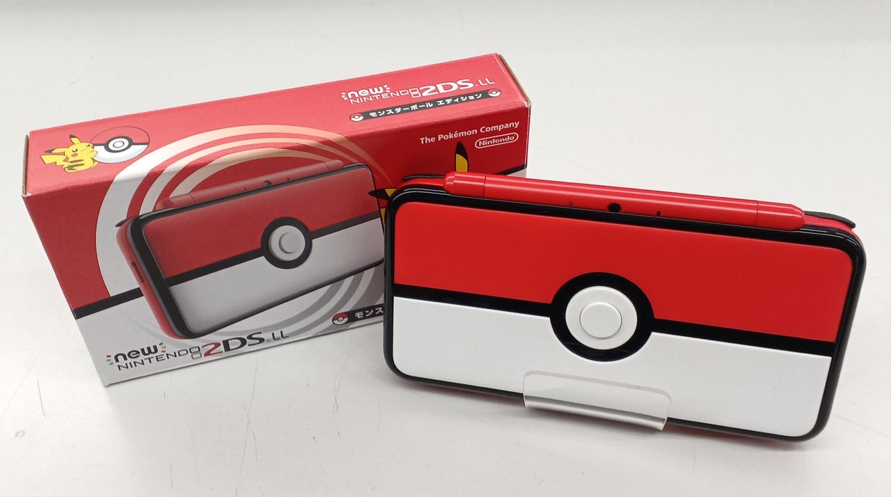 Nintendo New 2DS LL XL Pokeball Monster Ball Edition JAN-001 Tested w/Box Fast
