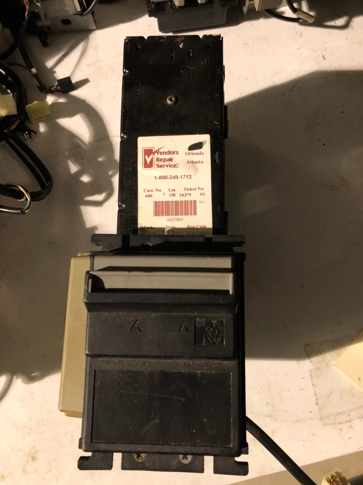 MARS MEI BILL ACCEPTOR VALIDATOR LE-3801-dr us / 110V arcade pinball vending .