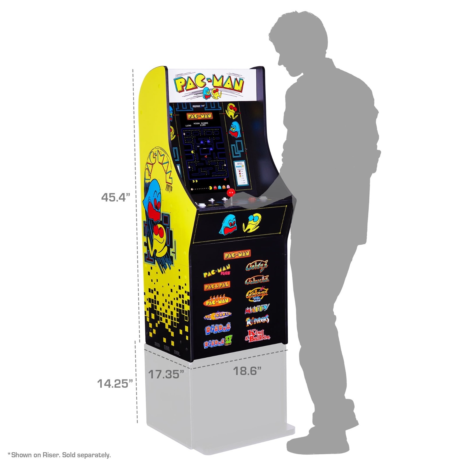 Arcade1Up PAC MAN Classic SE Arcade Machine – 4 Foot Cabinet 13 Classic Game™