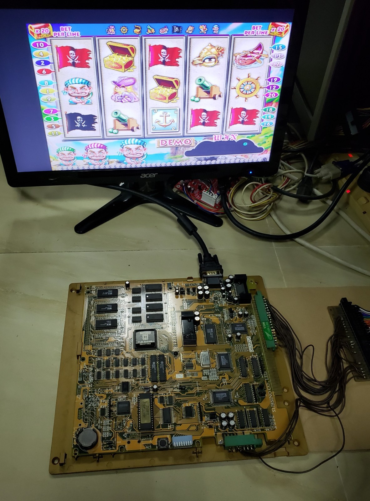 Treasure Island XP2 Slot Game PCB Subsino Board Arcade Video Game