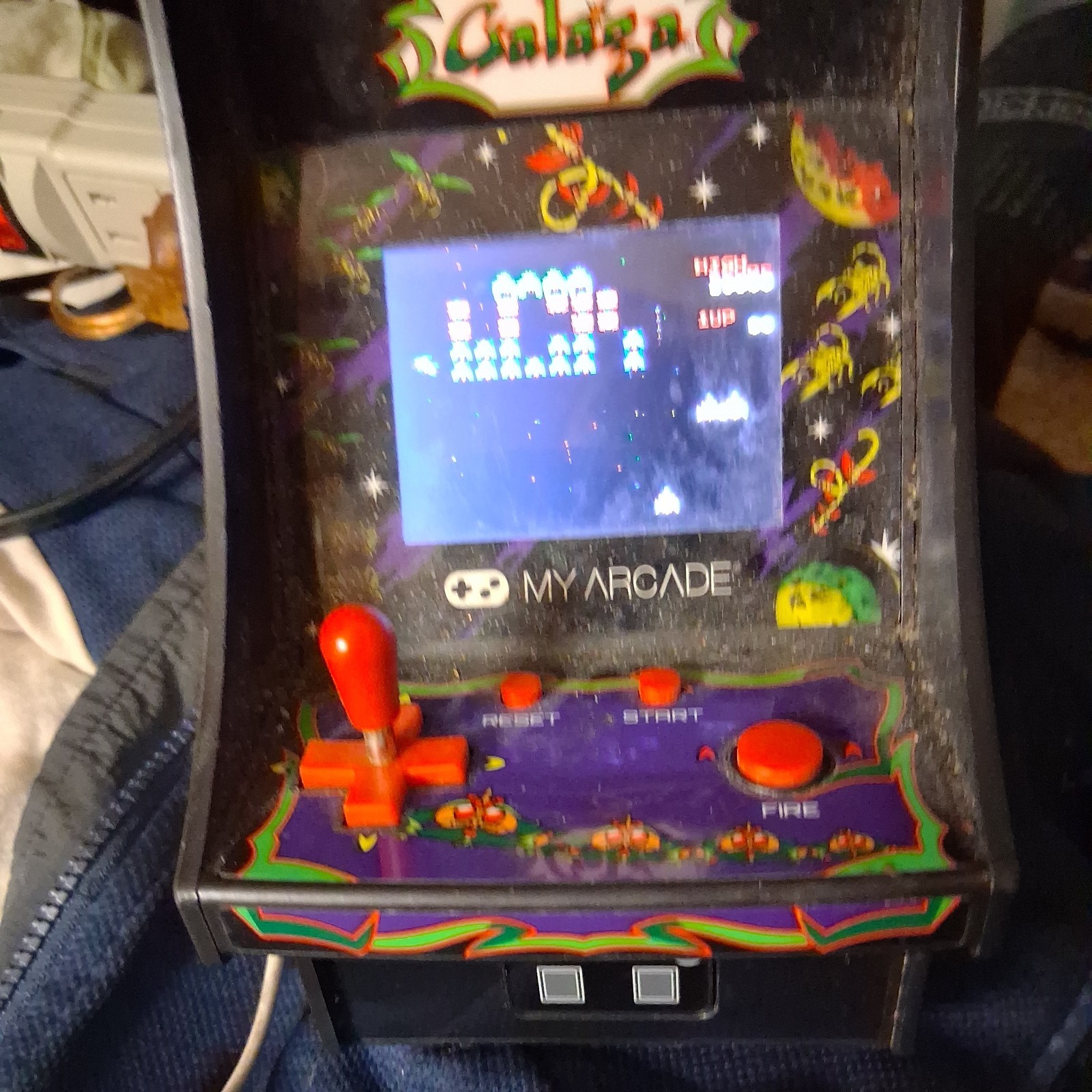 My Arcade Micro Player Mini Retro Arcade Machine Galaga Video Game Free Shipping