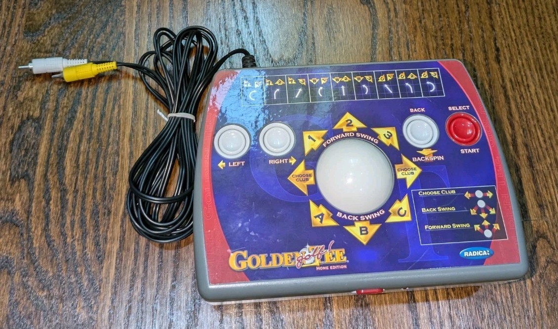 Golden Tee Golf Plug & Play Home TV Game Edition 2005 Radica Arcade Toll Working