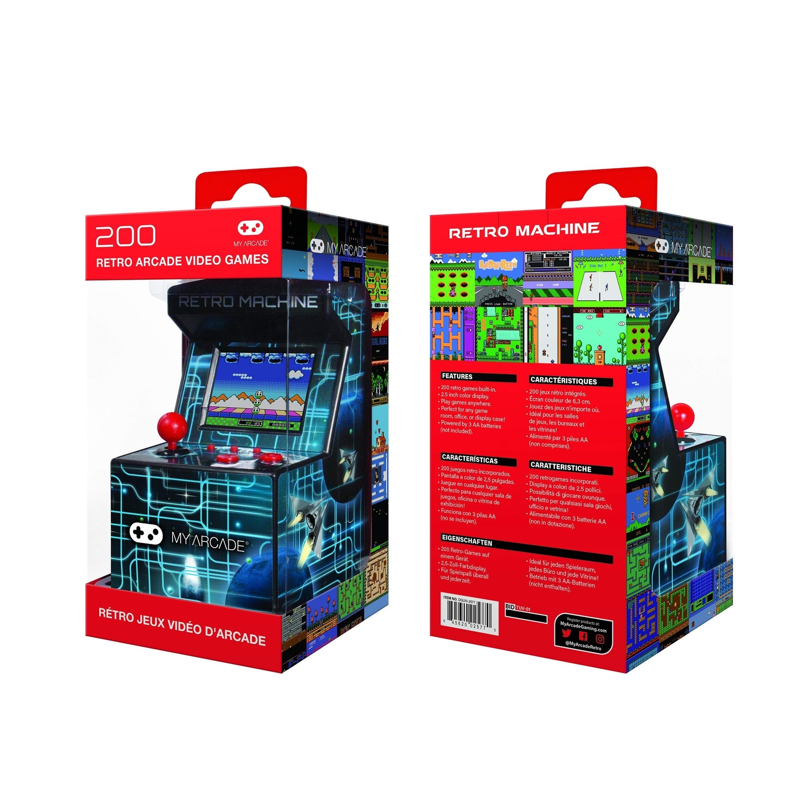 My Arcade Retro Machine Playable Mini Arcade: 200 Retro Style Games Built In,…