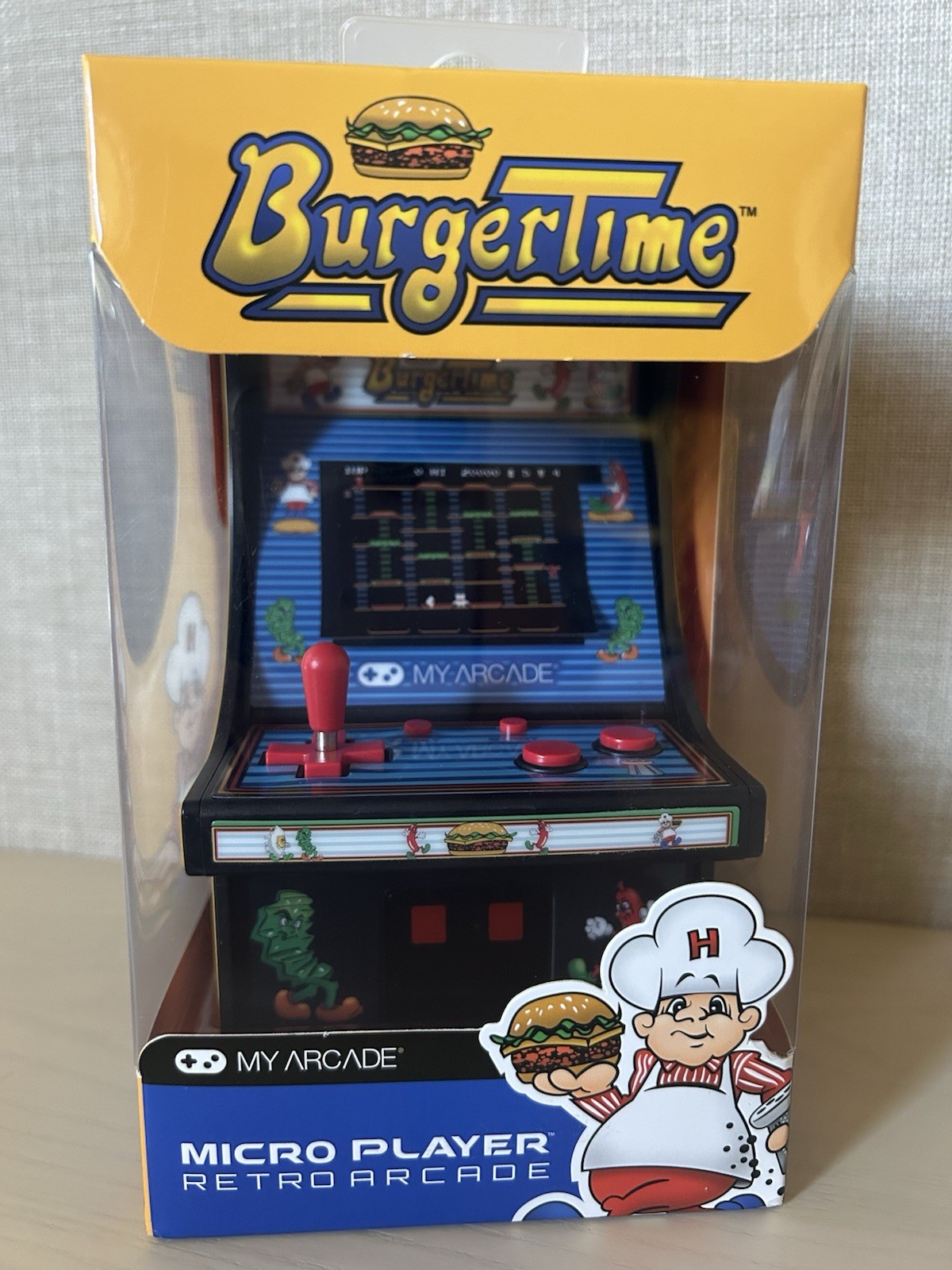 My Arcade Burgertime Micro Player Mini Arcade Machine – Brand New