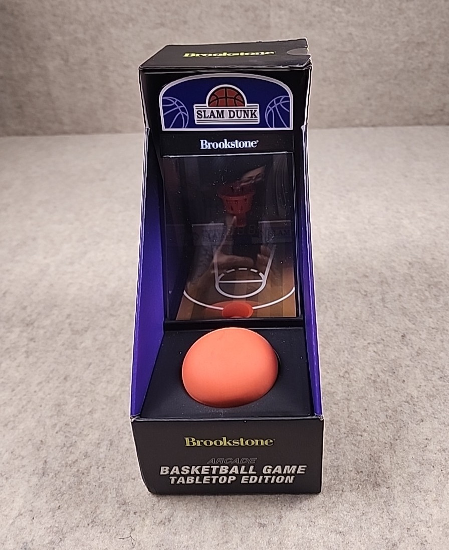 Brookstone Slam Dunk Basketball Game Tabletop Edition Digital Scoreboard New
