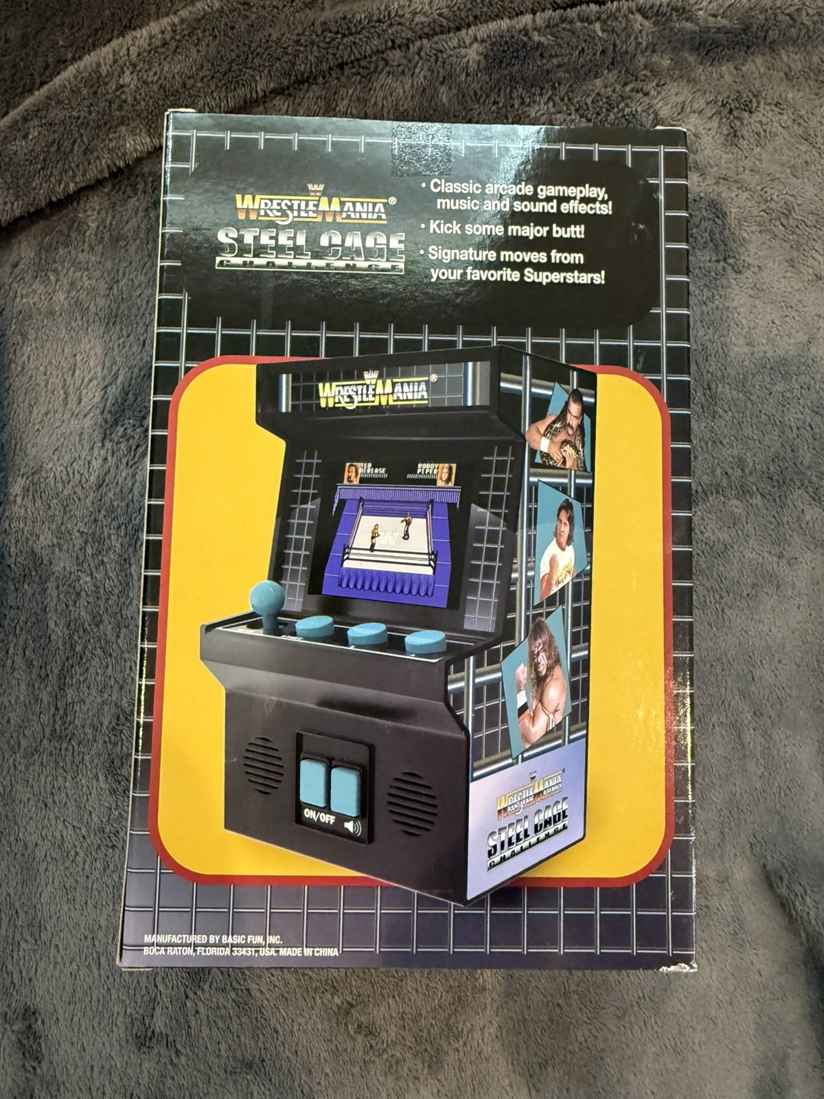 WWE Wrestlemania Mini Arcade Full Color Steel Cage. New In Box