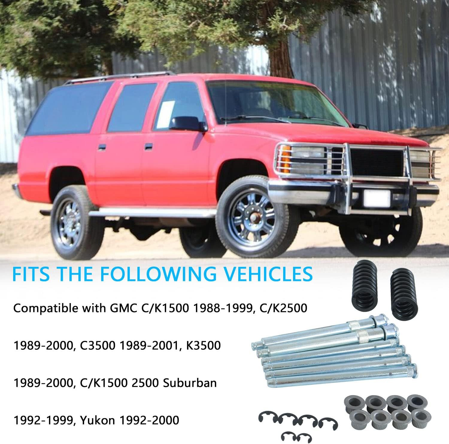 Door Hinge Pin and Bushing Repair Kit with Spring and Roller Pin Compatible with