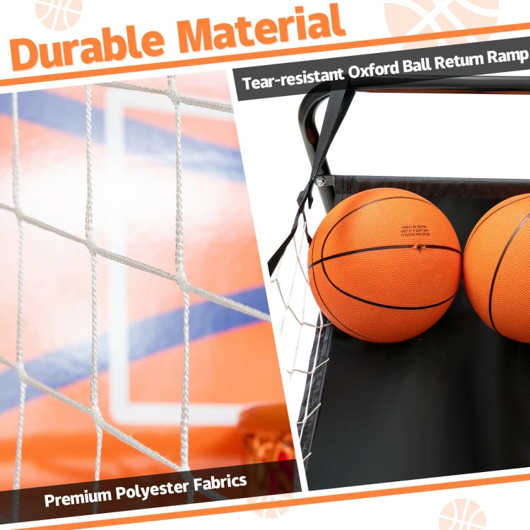Foldable Single Shot Basketball Arcade Game with Electronic Scorer
