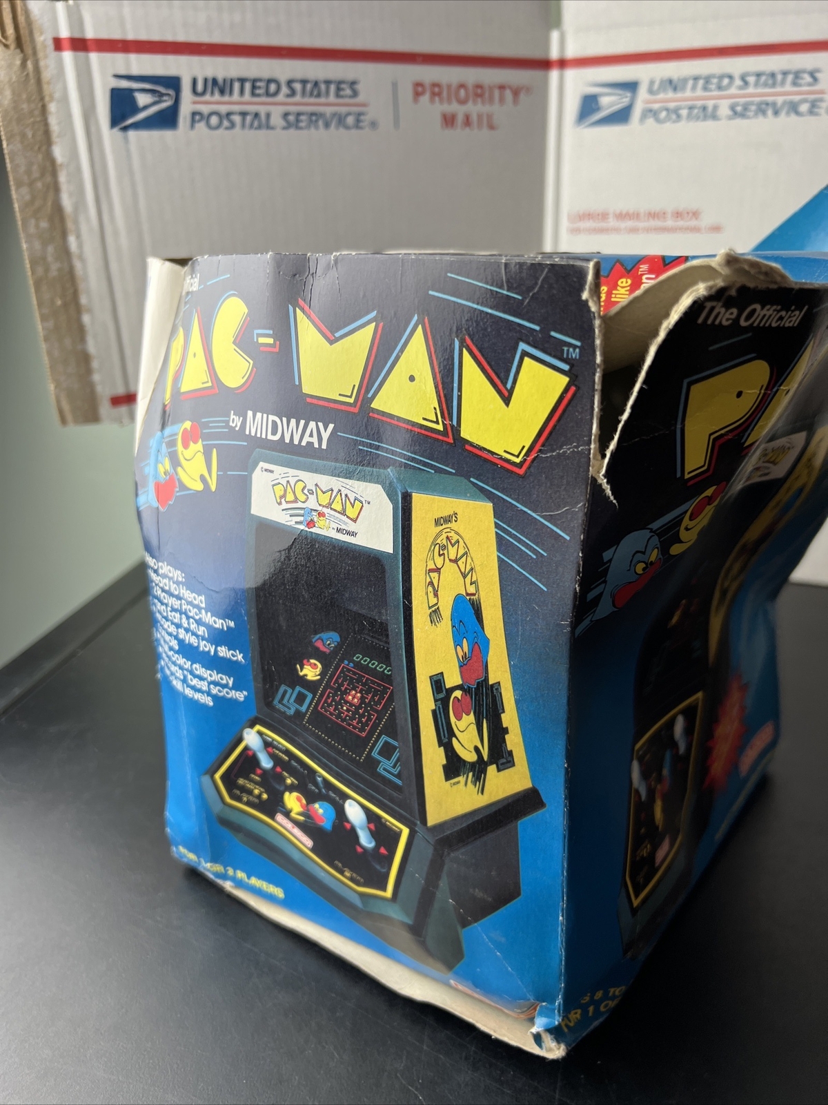 1981 COLECO Mini Arcade PAC-MAN Video Game Midway Tested W/Perma Power Battery