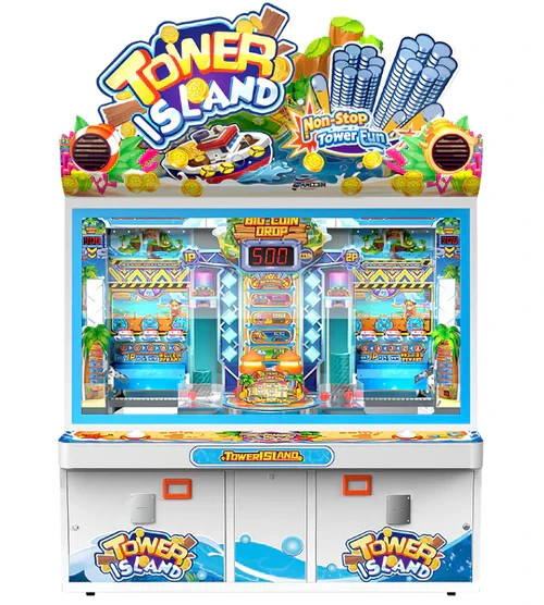 Bandai Namco Tower Island 2 Player Pusher Arcade Game – Multi-Level Coin Pusher