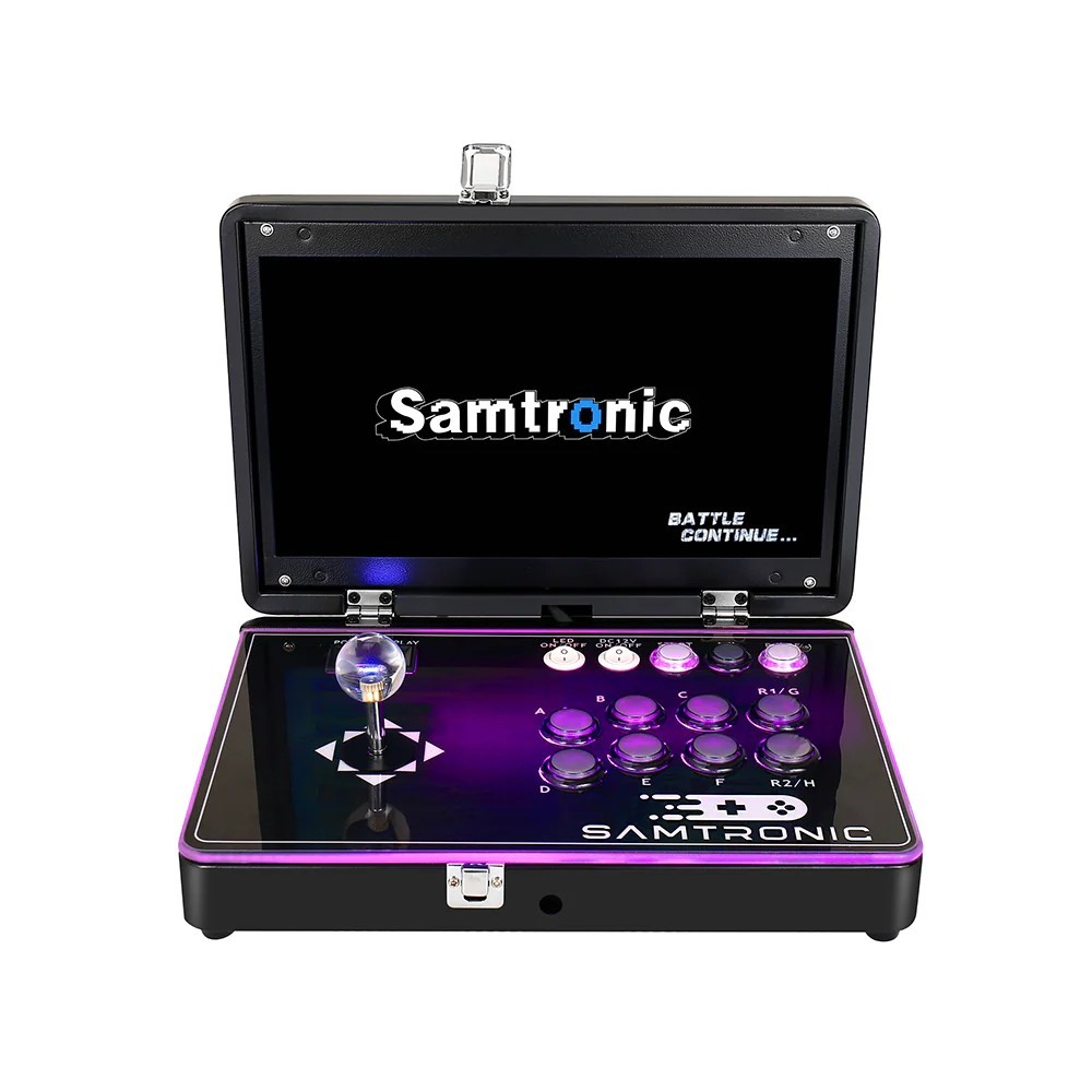 samtronic Folding 14″ Game Console Upgraded gradient joystick-5000game (Black)