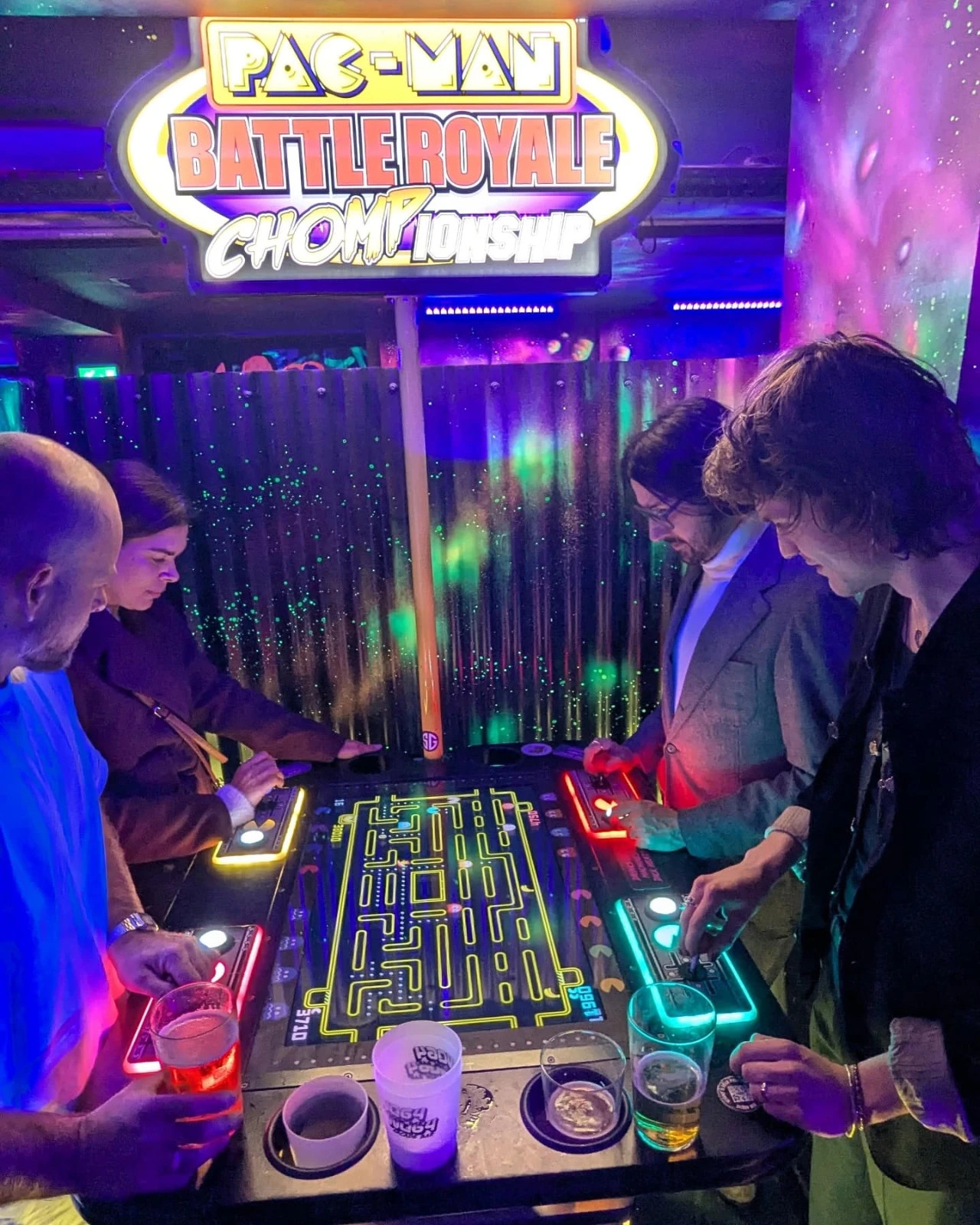 Pac-Man Battle Royale Championship Arcade Game by Namco – 4 Player Competitive