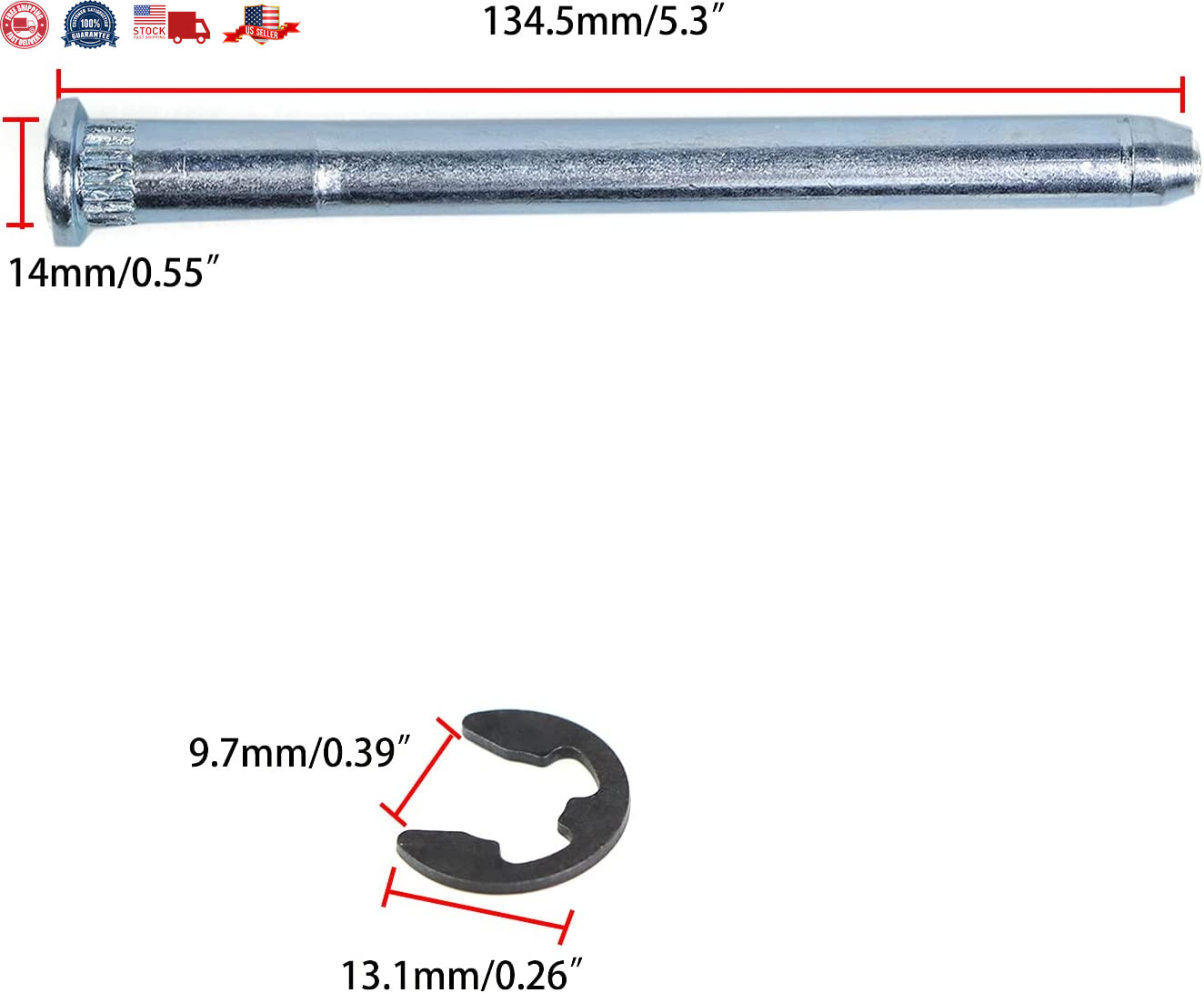 Door Hinge Pin and Bushing Repair Kits Compatible with 1988 – 2002 Ch