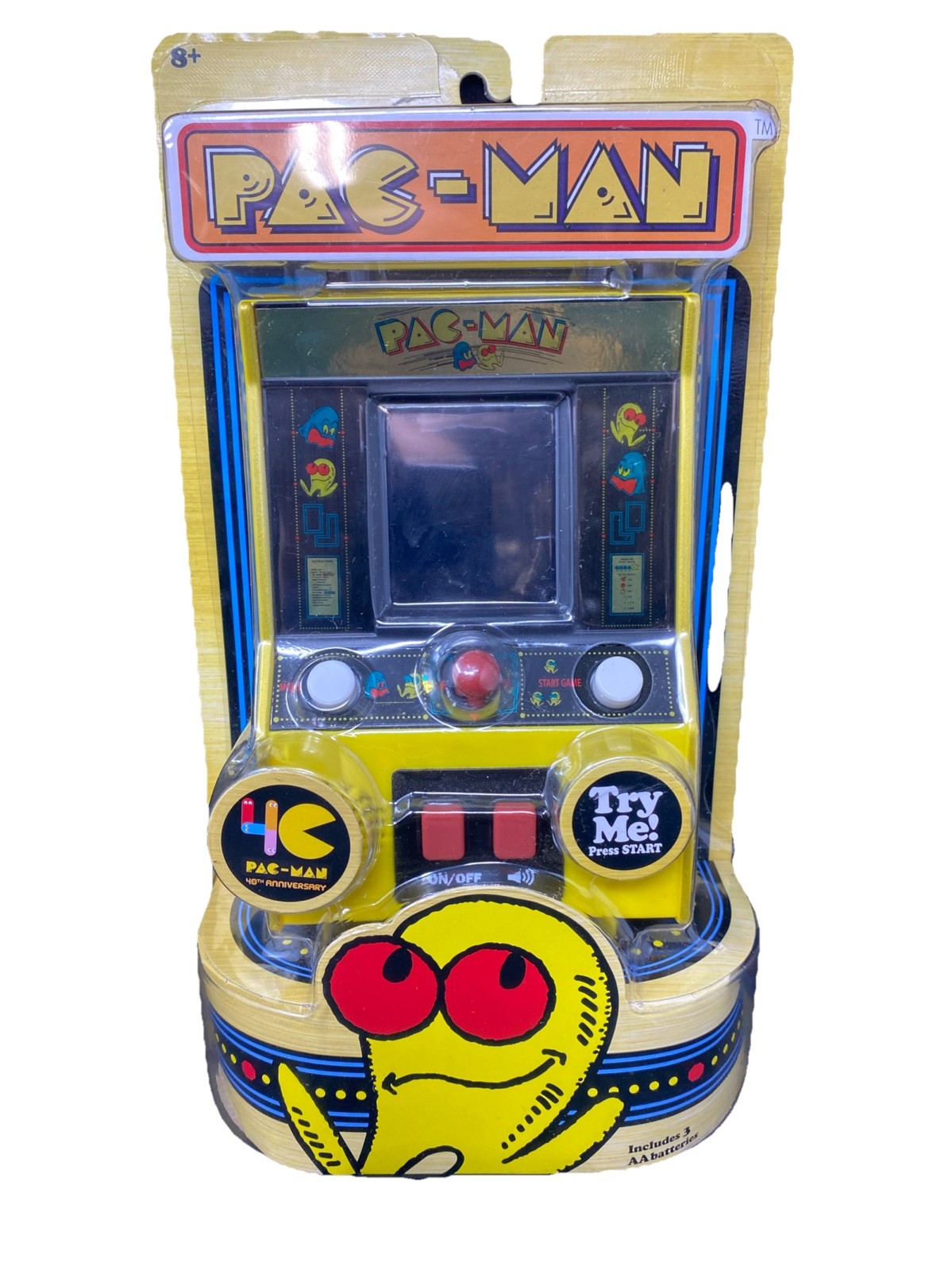 PAC-MAN Color Retro Mini ARCADE CONSOLE w/ Sound 40th Anniversary New Sealed