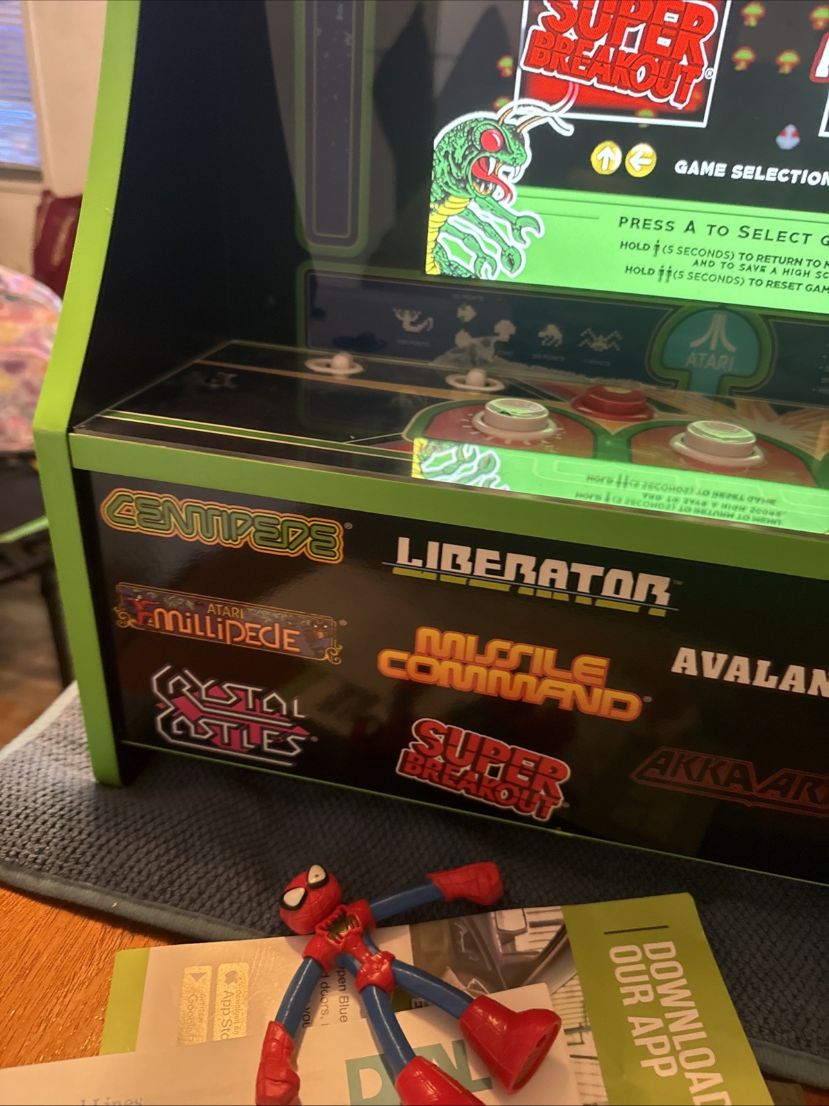 Arcade1up Centipede Mini Arcade 8 games in 1 Missile Command Akka Arrh