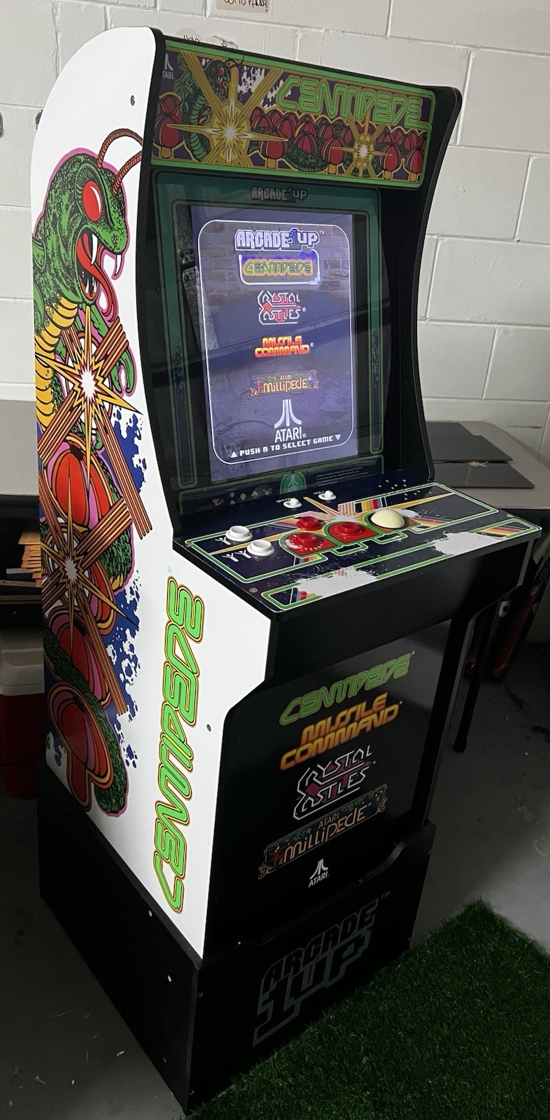 Arcade1Up Centipede 4-in-1 Cabinet: Millipede, Missile Command, Crystal Castles